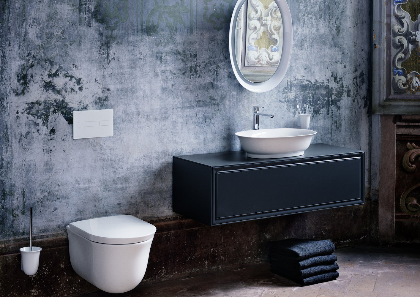 LAUFEN THE NEW CLASSIC toiletbørste m. holder