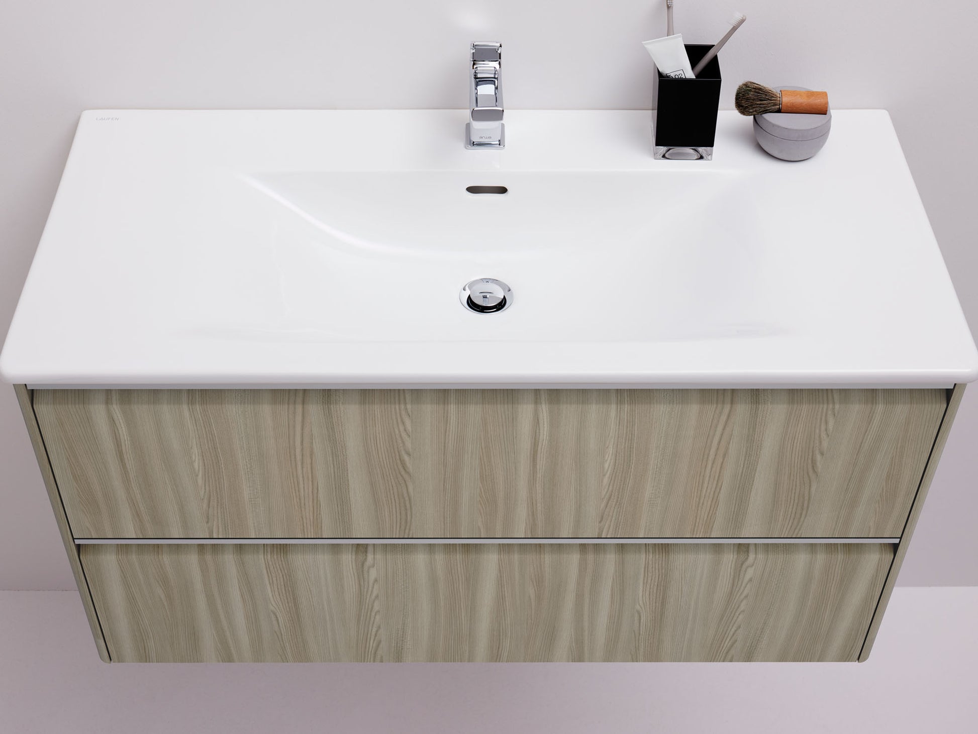 LAUFEN PALACE møbelpakke m. 2 skuffer 80 cm, mathvid