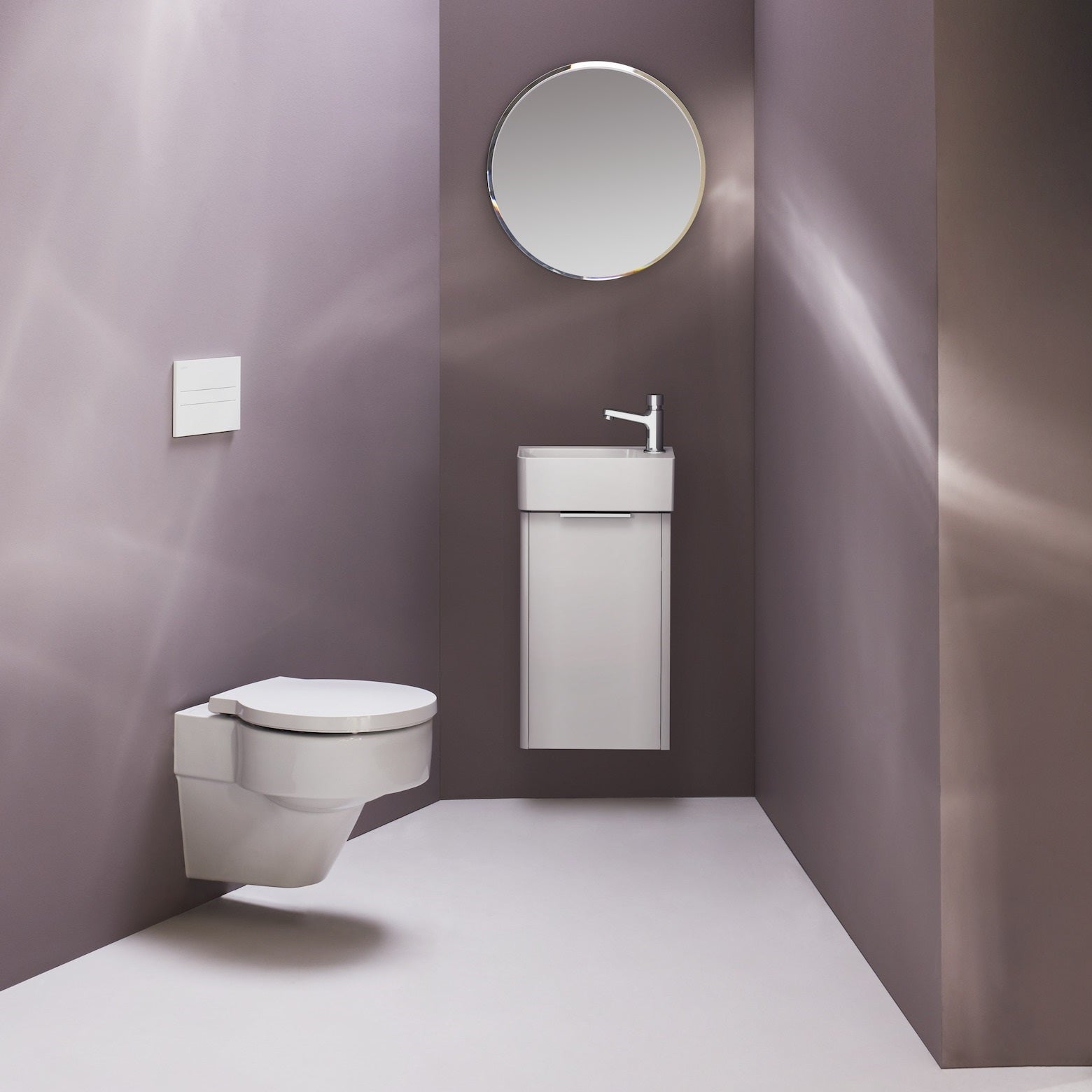 Laufen betjeningsplade AW1, hvid til Roca Duplo cisterne