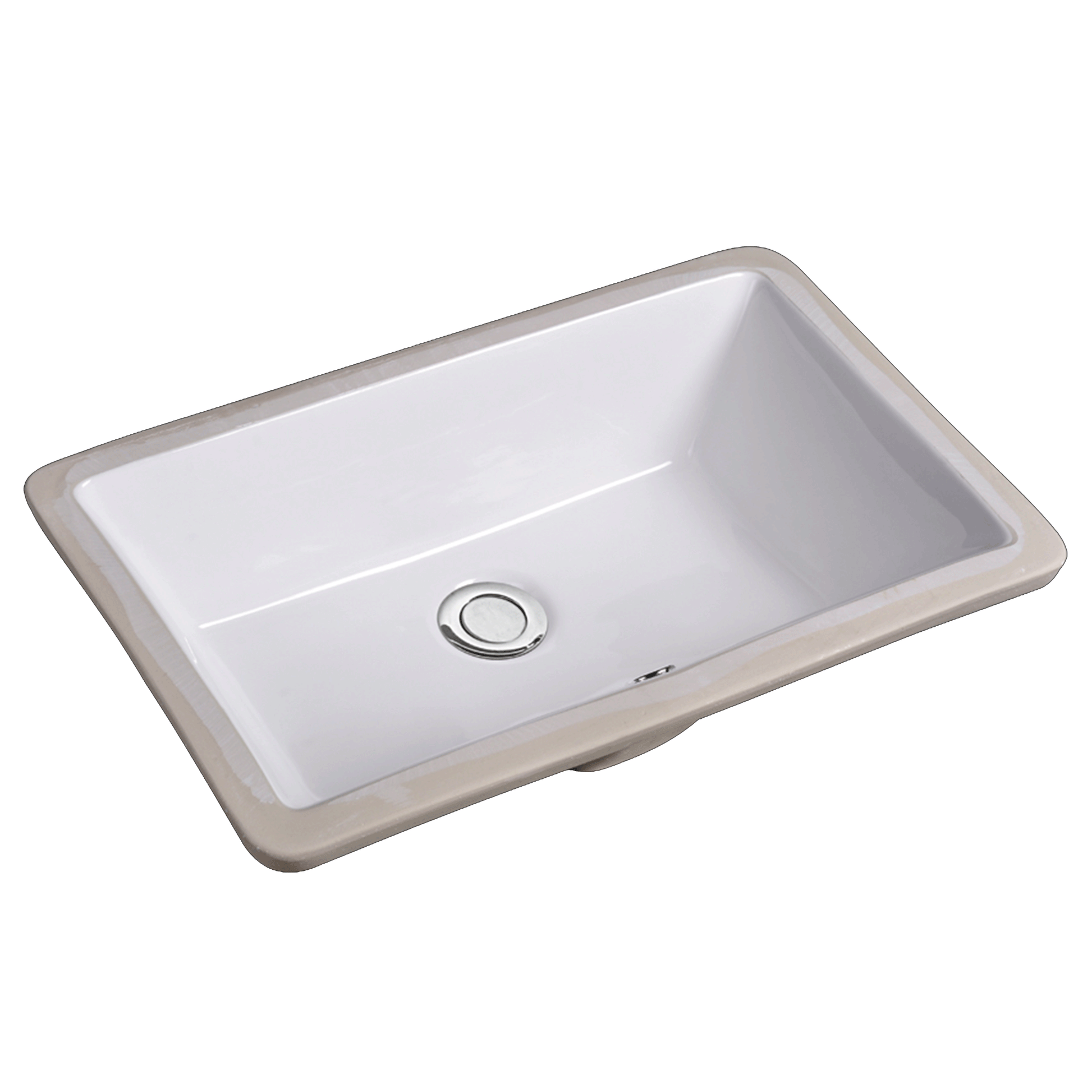 Lavabo Gino porcelænsbadvask, 525x345x185 mm, underlimning, hvid