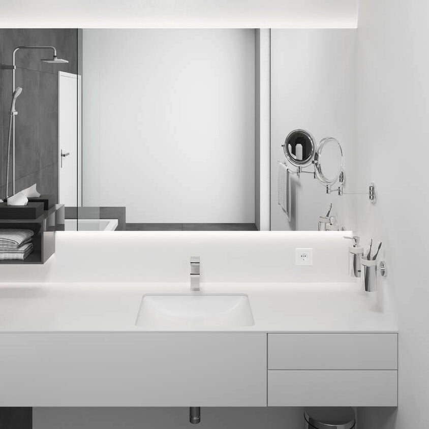 Hansgrohe Vernis Shape 100 håndvaskarmatur med løft-op BV, krom