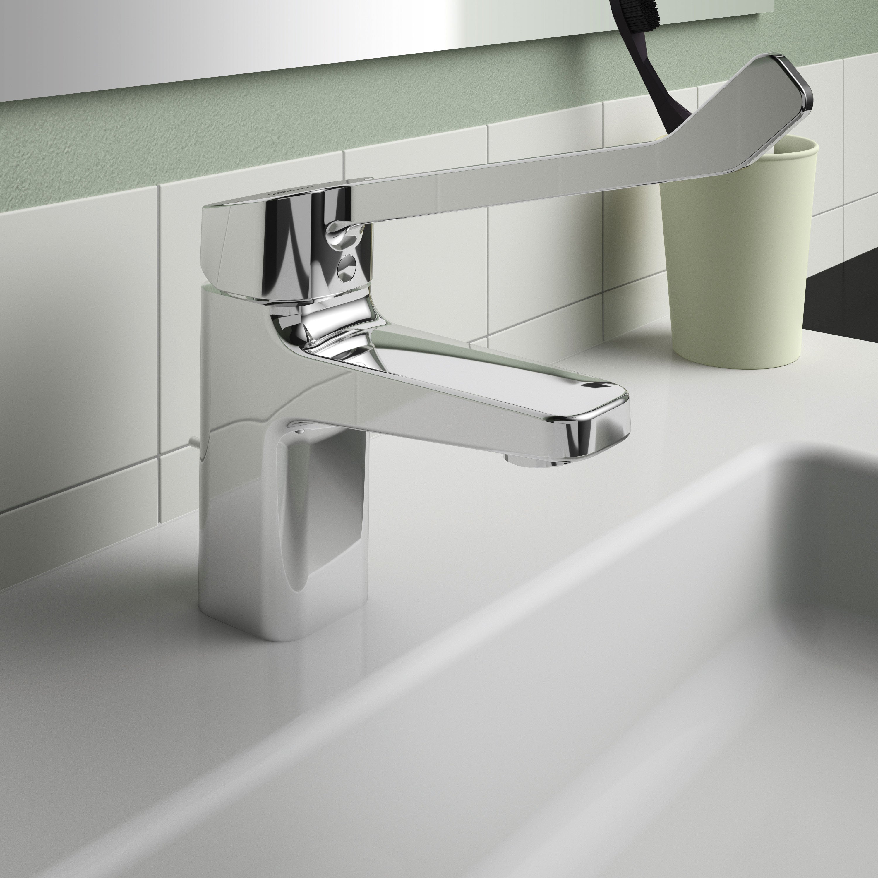 Ideal Standard Ceraplan Care Håndvaskarmatur H75 træk-op