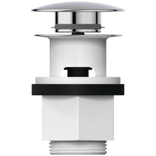 Ideal Standard push open bundventil plast G5/4" krom
