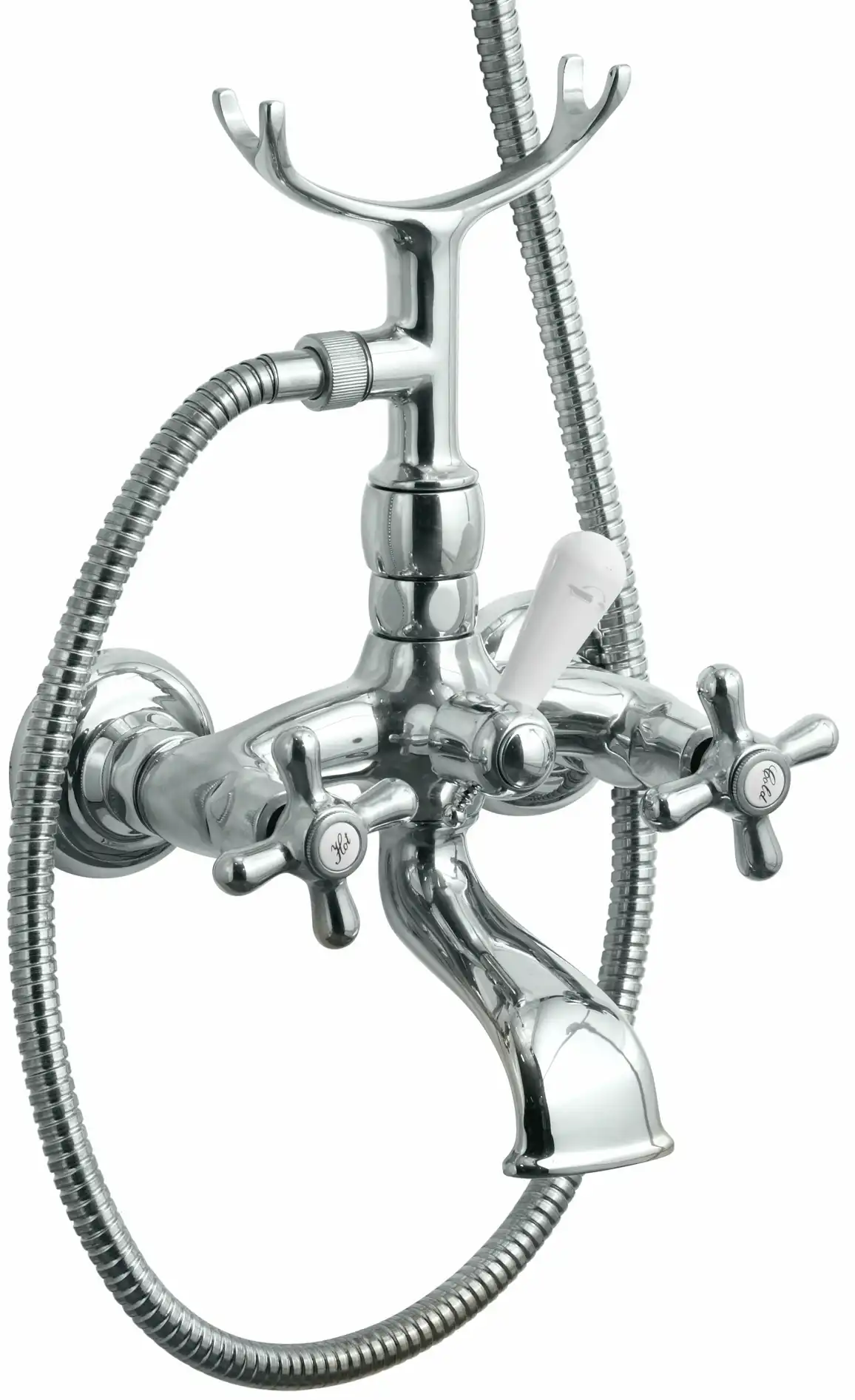 Lavabo Retro 2-grebs badekararmatur med håndbruser krom