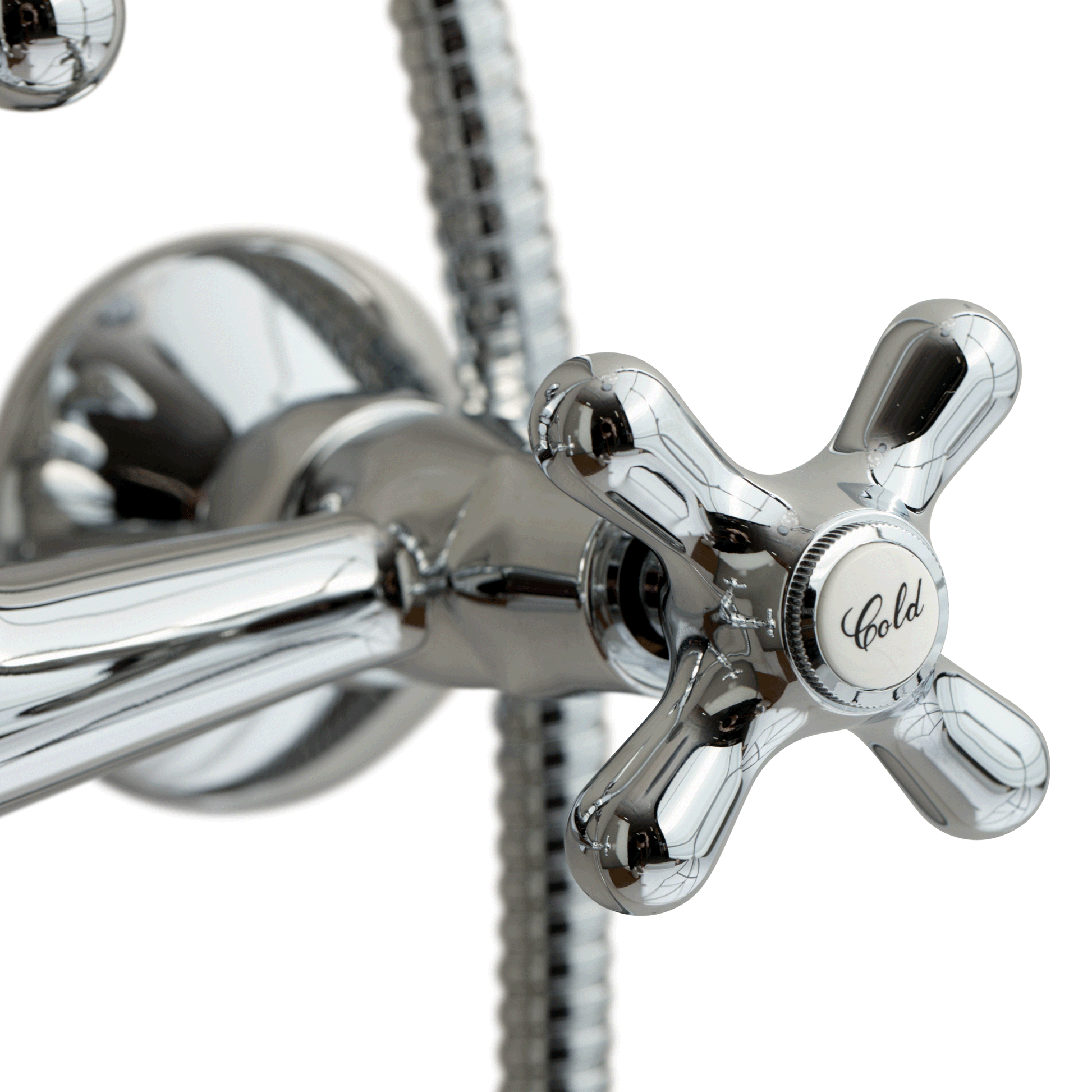 Lavabo Retro komplet 2-grebs brusesæt krom