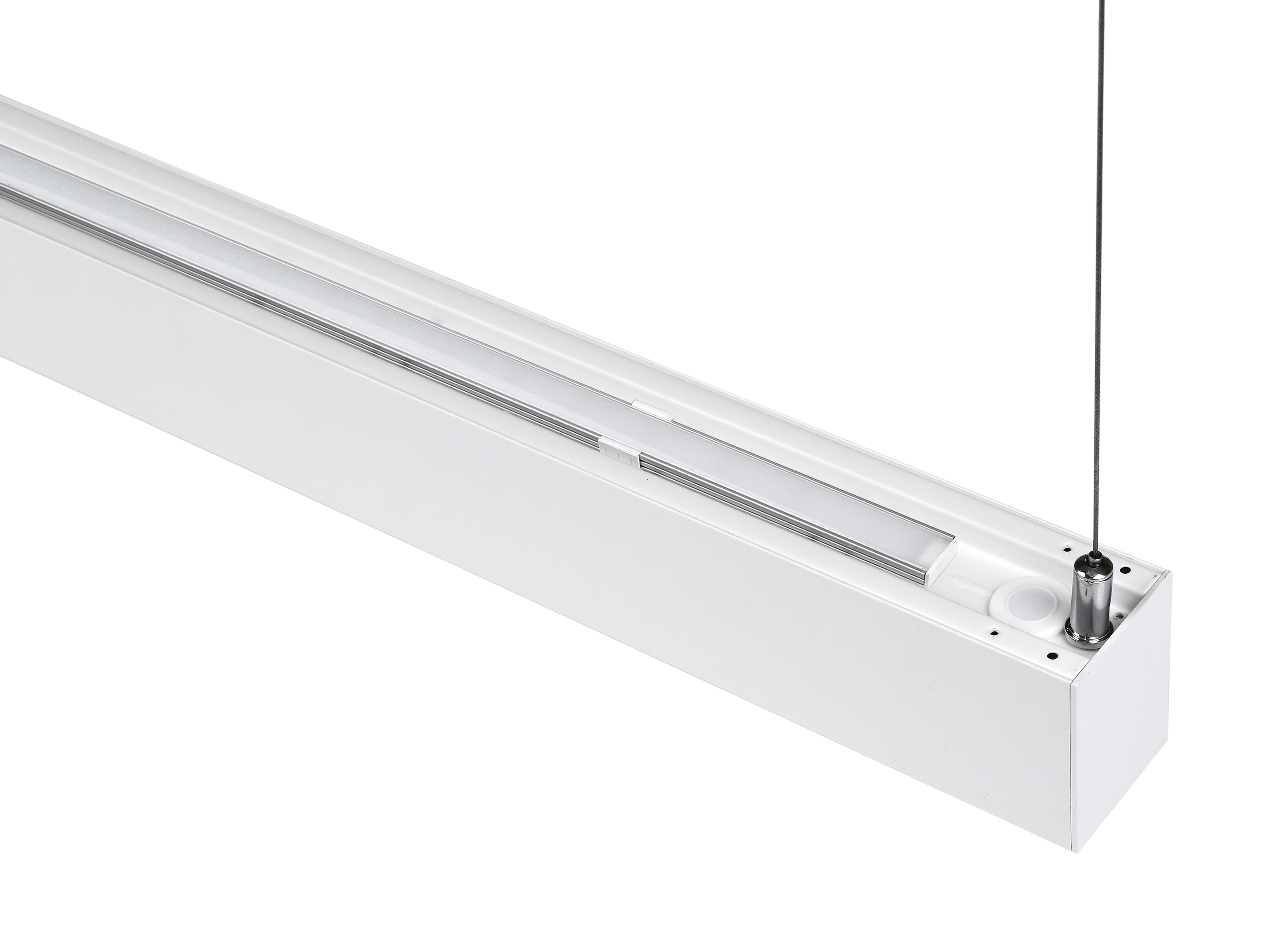 Dallas 60W 830-840 1500mm dali/push dim hvid op/ned m/alu refl.