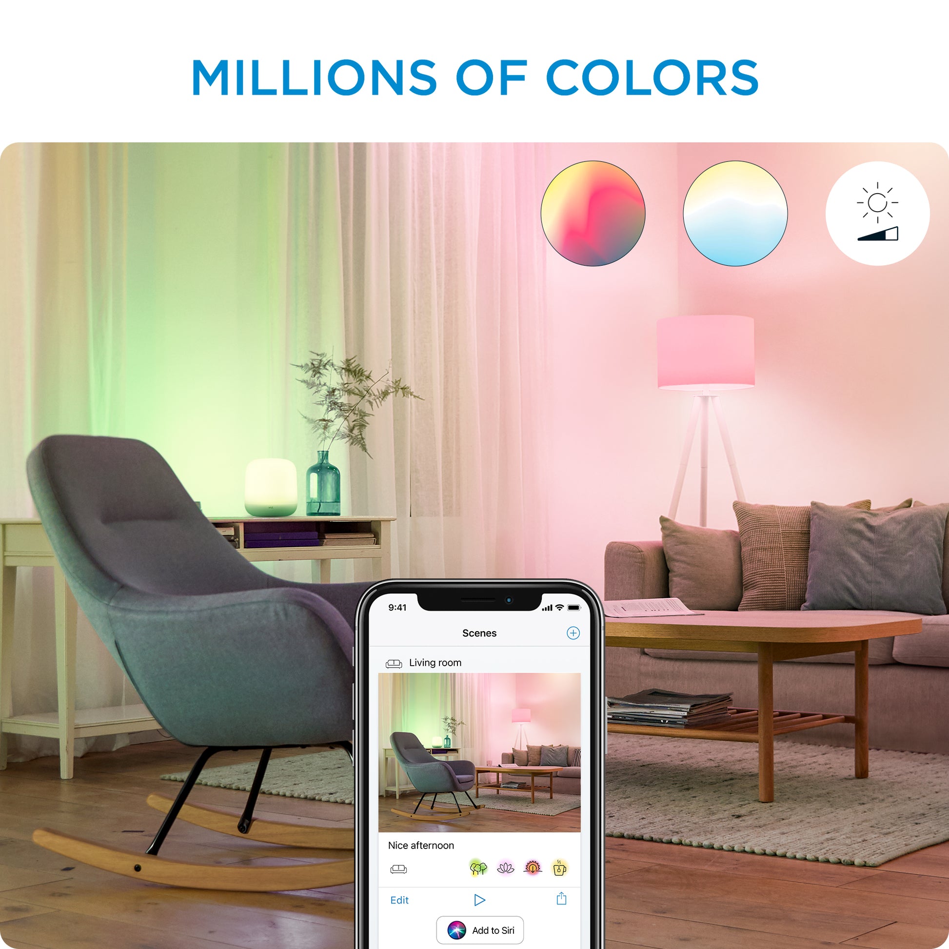 WIZ WI-FI BLE 40W C37 E14 922-65 RGB 2PF