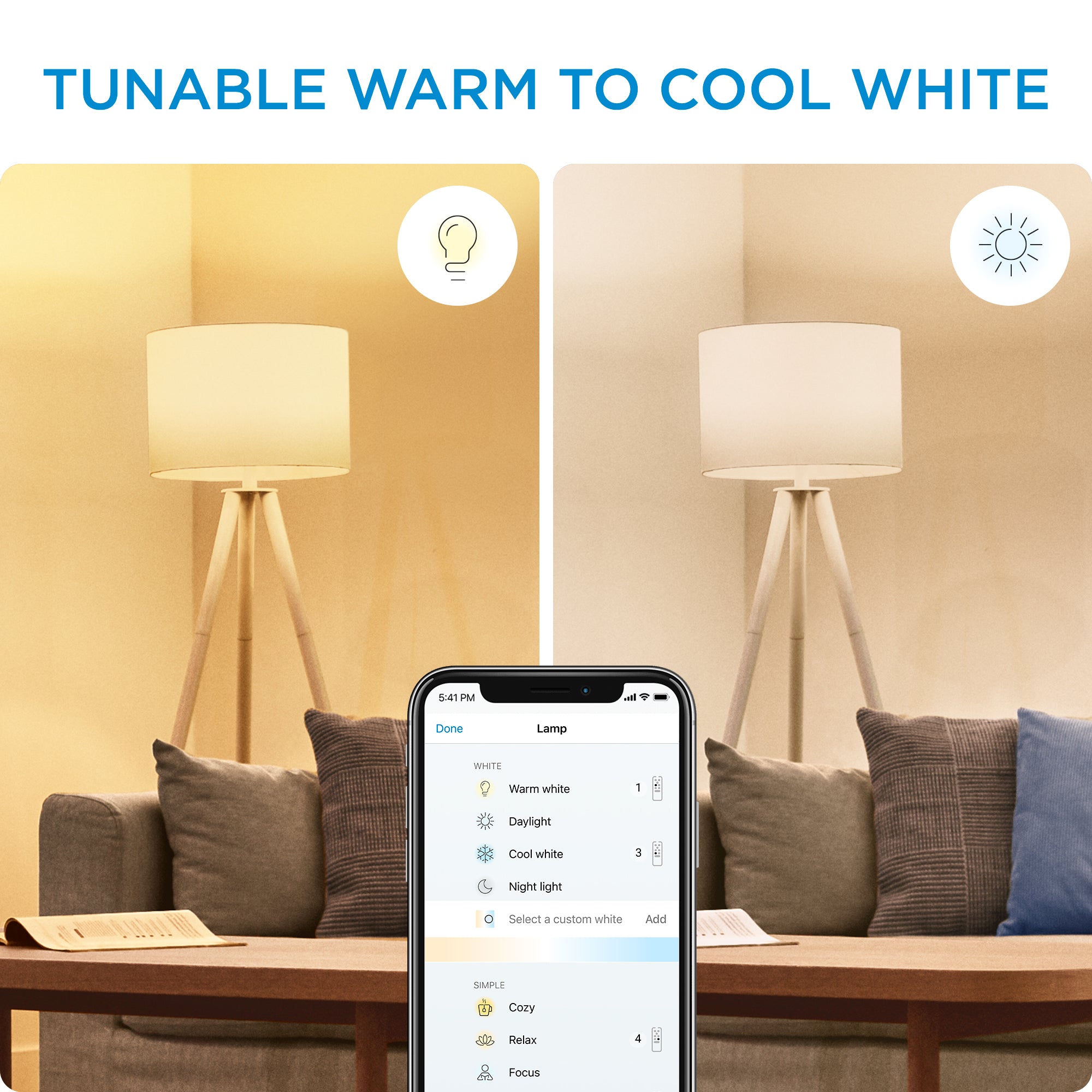 WIZ WI-FI BLE 40W C37 E14 922-65 RGB 2PF