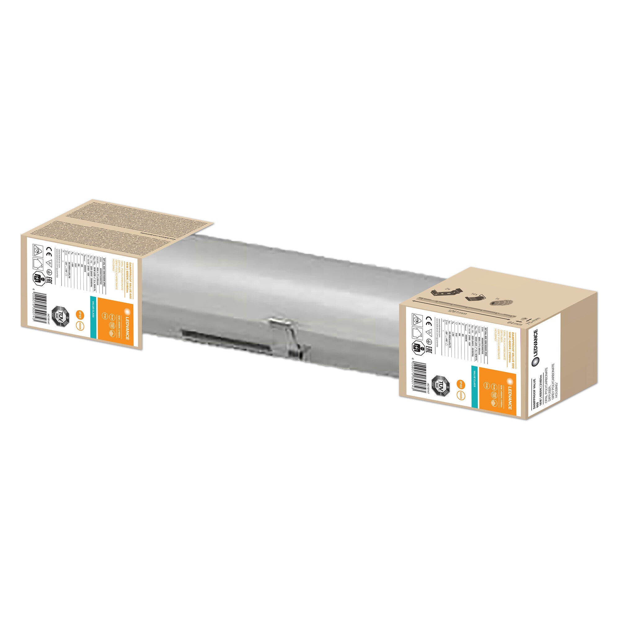 DAMP PROOF VALUE 18W/2200LM/4000K 600MM