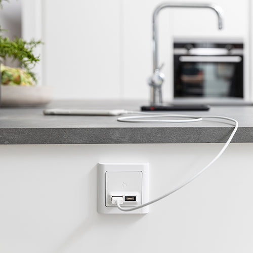 FUGA USB A+C LADER, 21W, HV