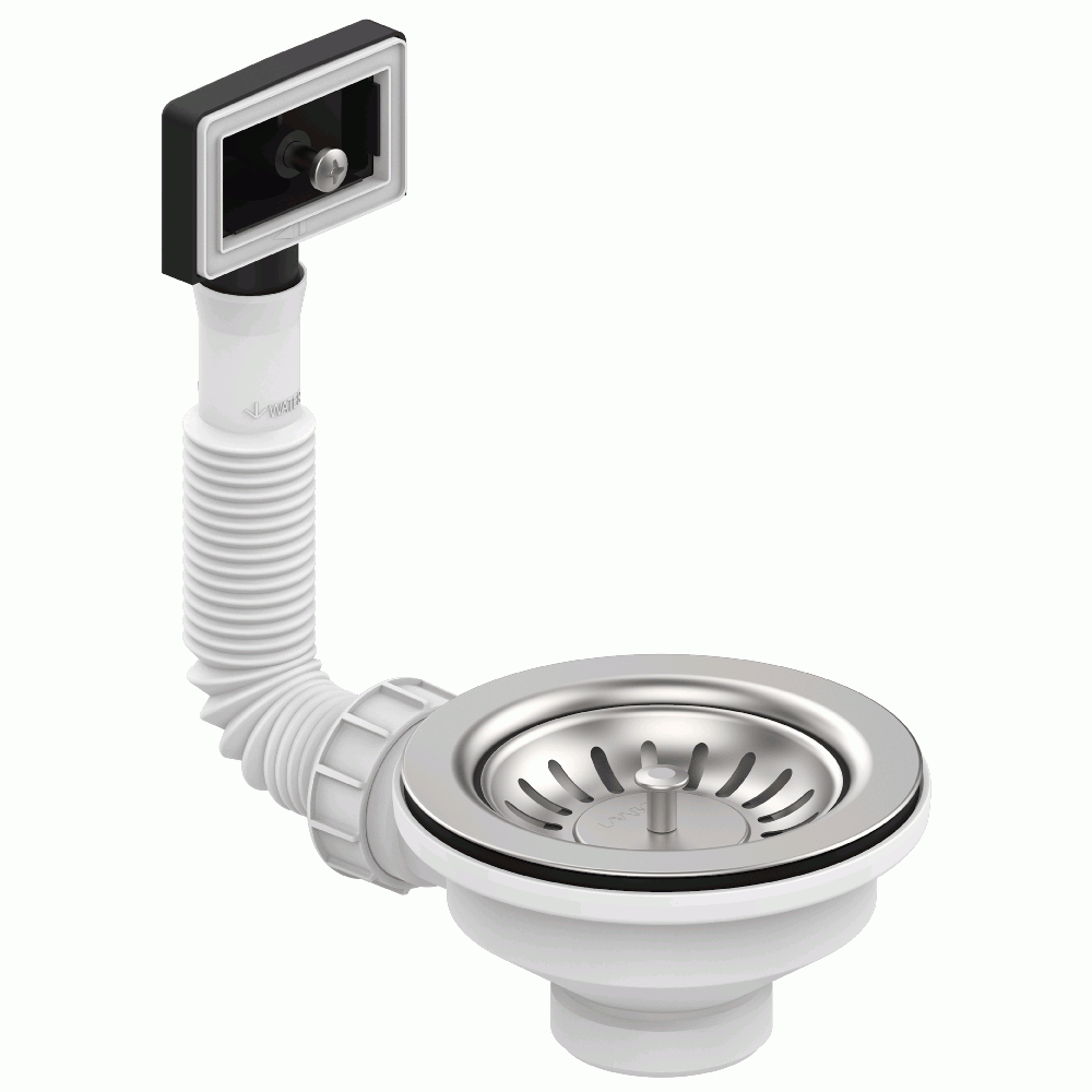 Lavabo S2 afløbssæt med overløb, krom