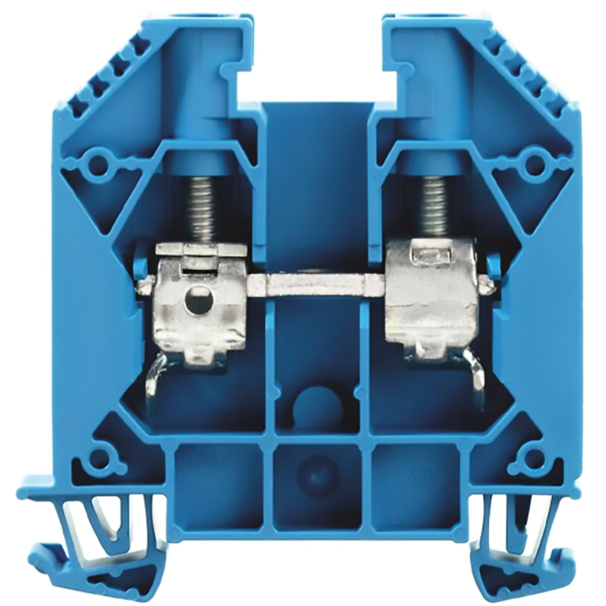 WDU gennemgangsklemme 16mm² blå for dinskinne