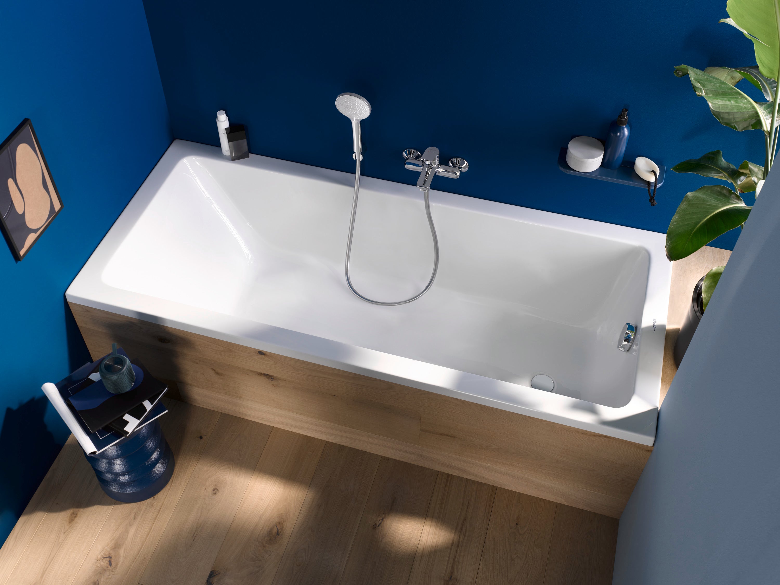 Duravit No.1 badekar, 1600 x 700 mm, 1-ryglæn, rektangulært