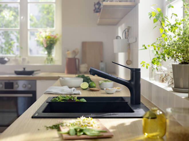 ZESIS KØKKENARMATUR MAT SORT M33 150