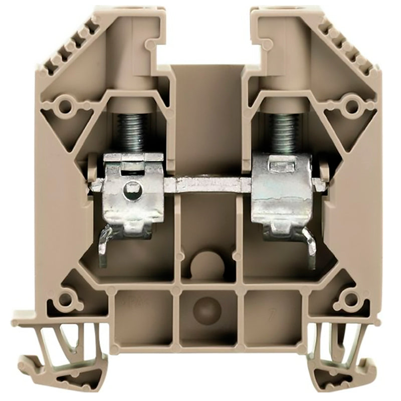 WDU gennemgangsklemme 16mm² beige for dinskinne