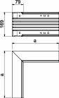 WDK I80170VW Indvendig hjørne 329x170x80