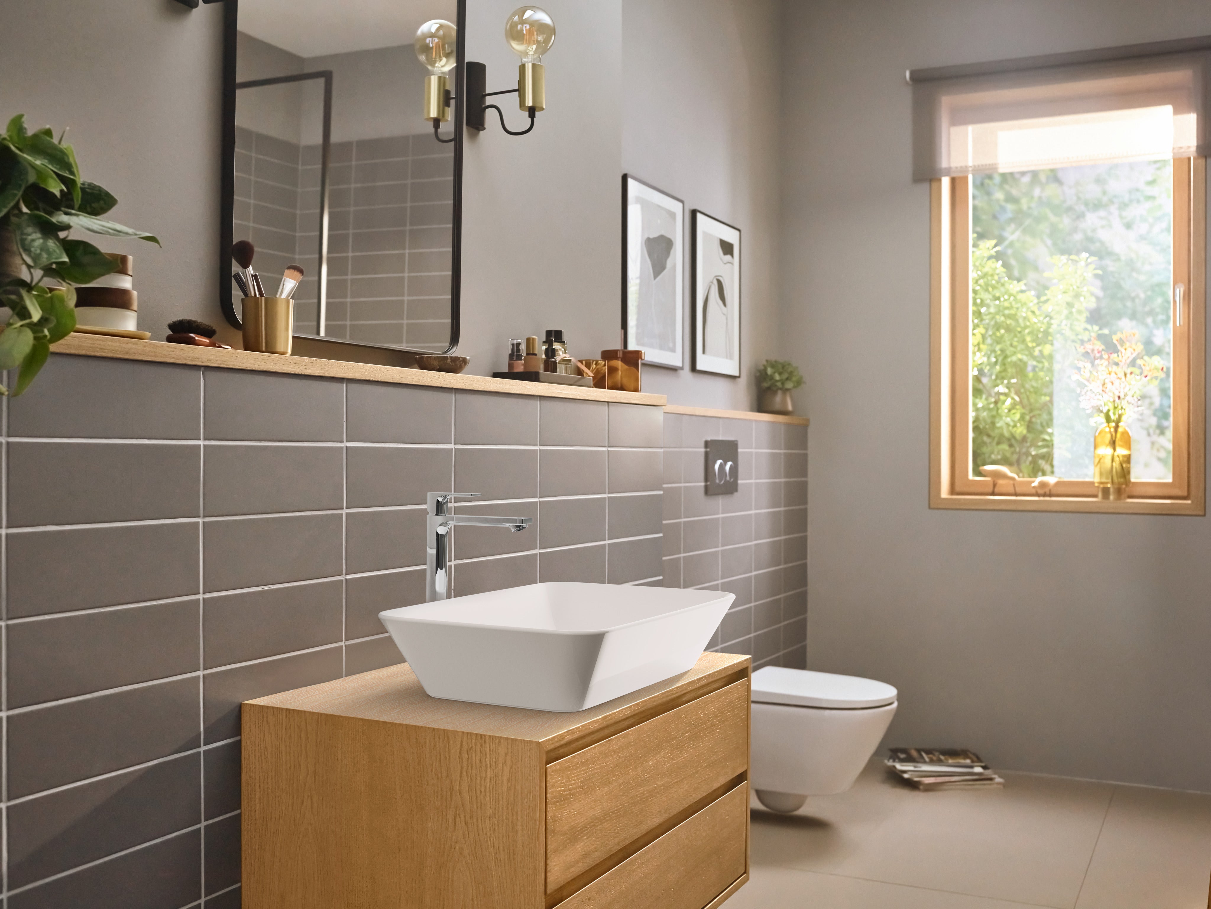 hansgrohe Rebris S håndvaskarmatur 110 CoolStart u/bv krom