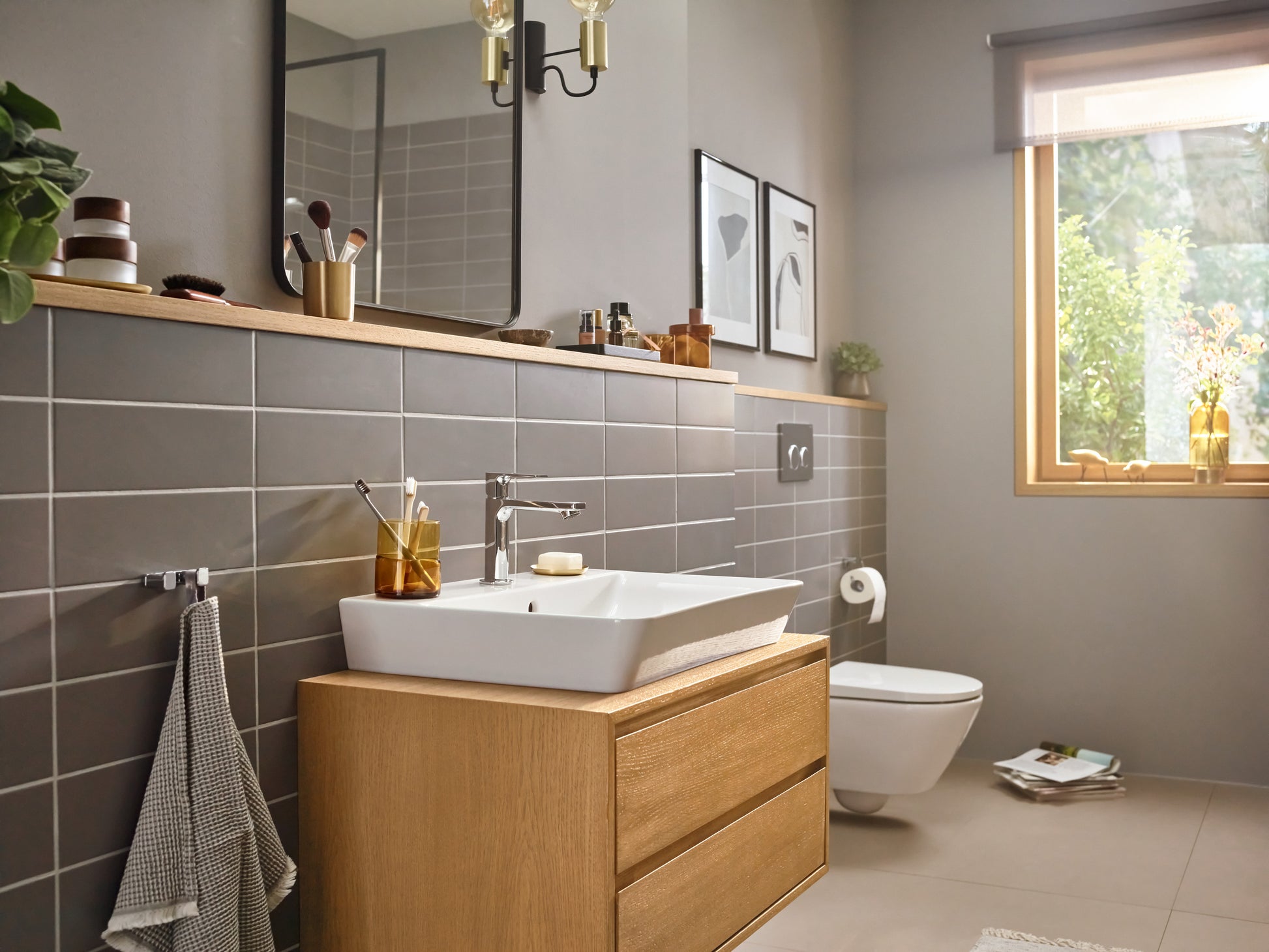 hansgrohe Rebris E håndvaskarmatur 110 CoolStart m lov mat sort