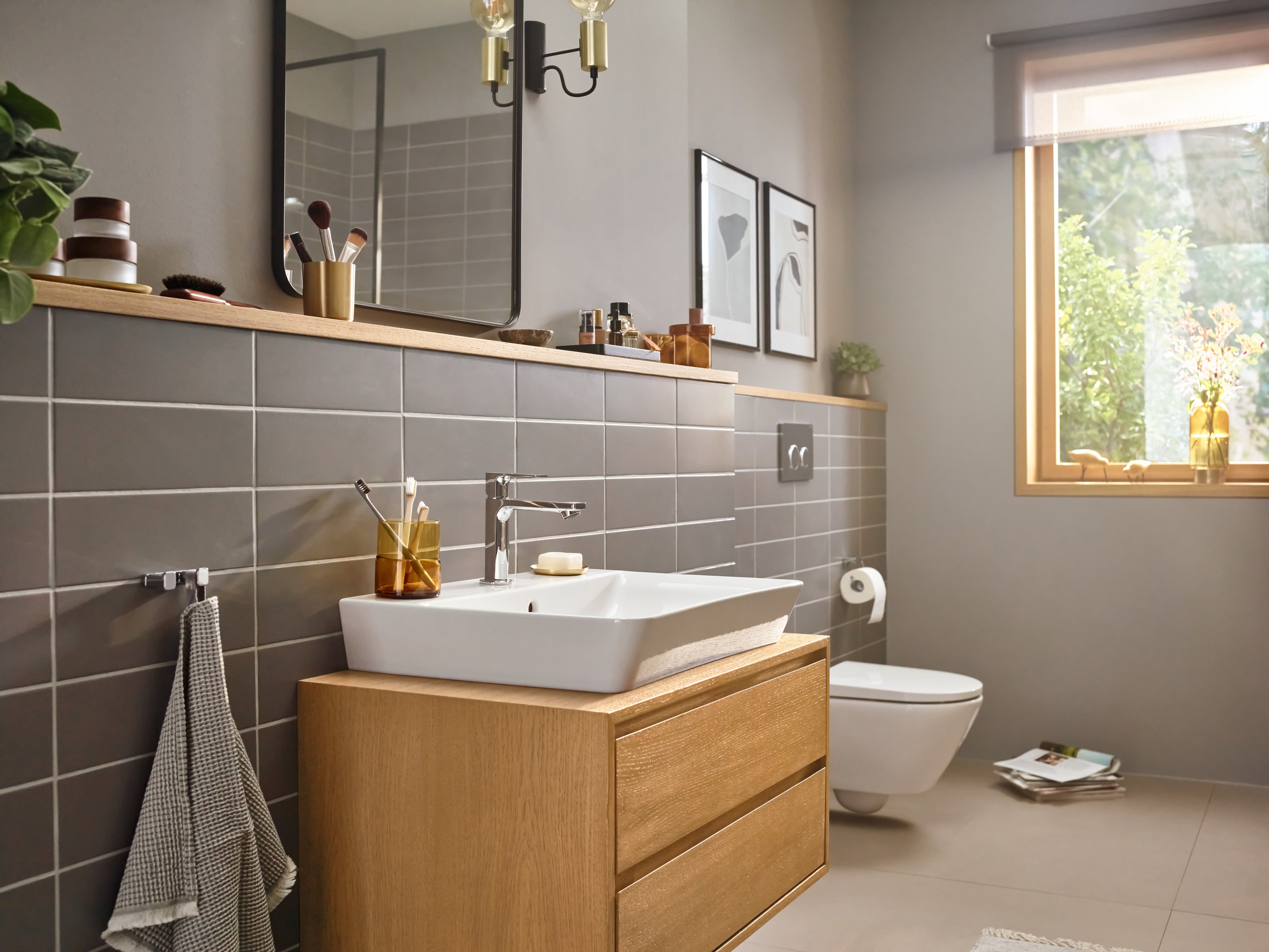 hansgrohe Rebris E håndvaskarmatur 110 CoolStart m lov mat sort