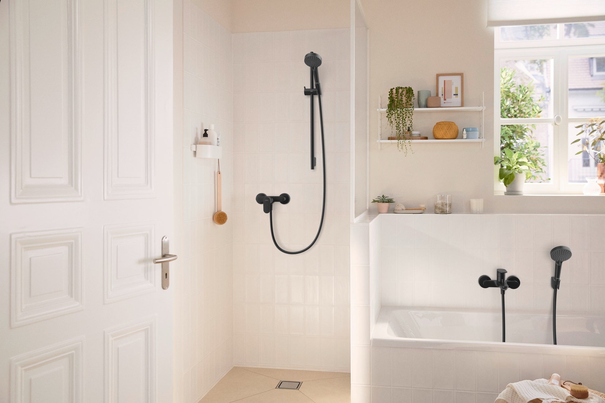 Hansgrohe Rebris S brusearmatur, mat sort