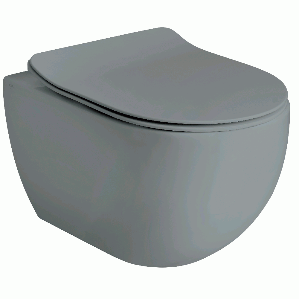 Lavabo Glomp væghængt toilet Norim, ekskl. sæde, mat grå