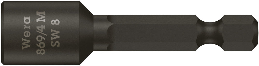 Wera magnettop 869/4 M, 6-kant, 1/4", 8,0 x 50 mm
