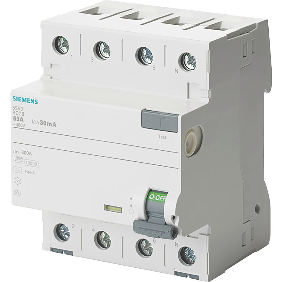 Fejlstrømsafbryder PFI 63A 4P 300mA, 10 kA, 5SV3646-6