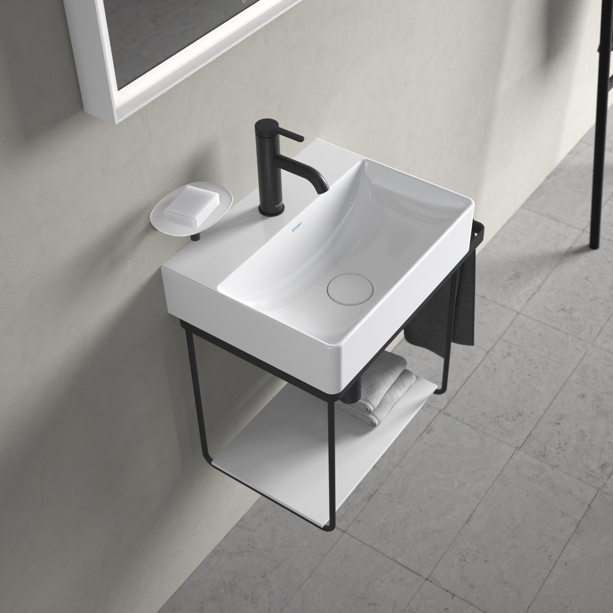 durasquare vask 45x35cm, wg
