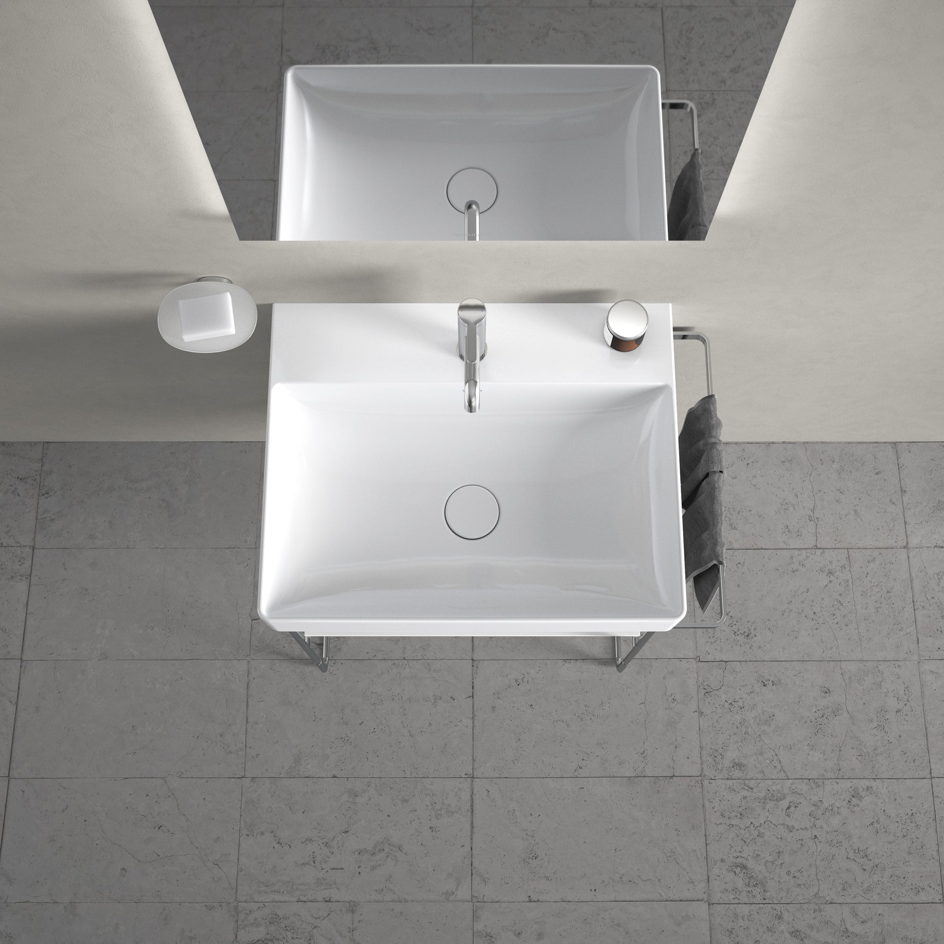durasquare vask 60x47cm