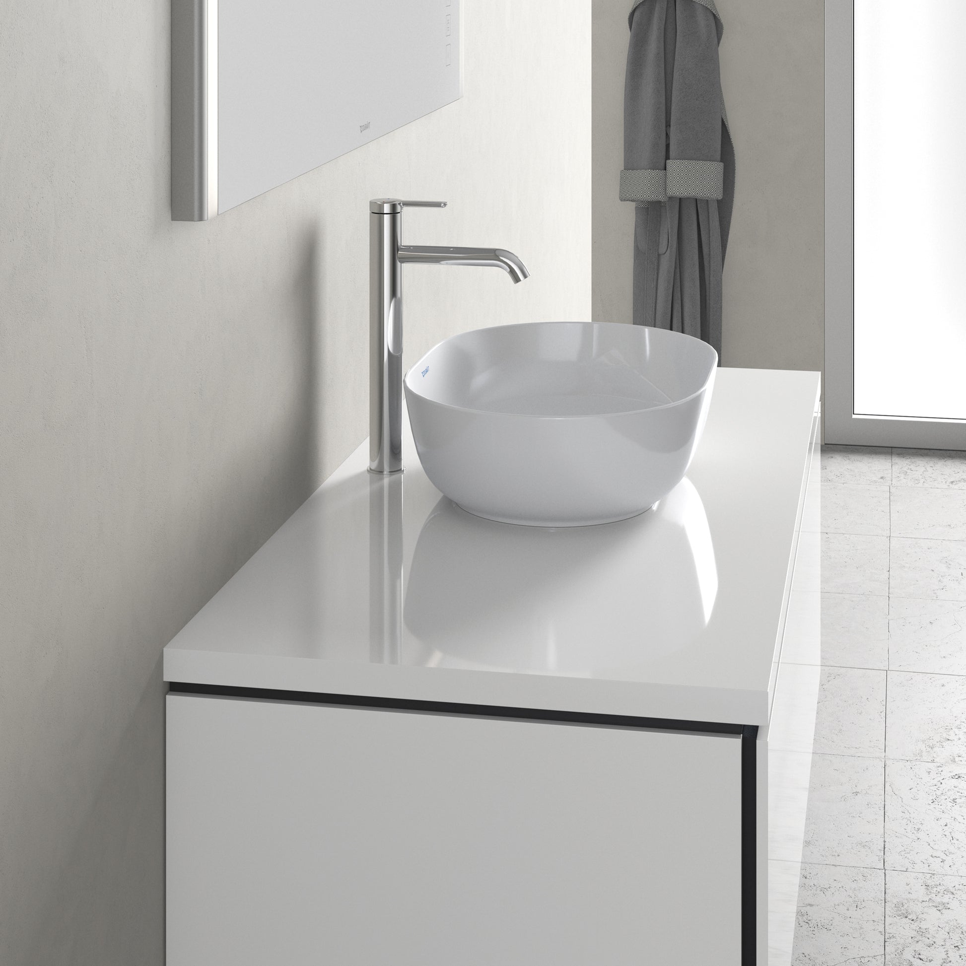 Luv bowle 60x40cm uden hanehul og overløb med wondergliss