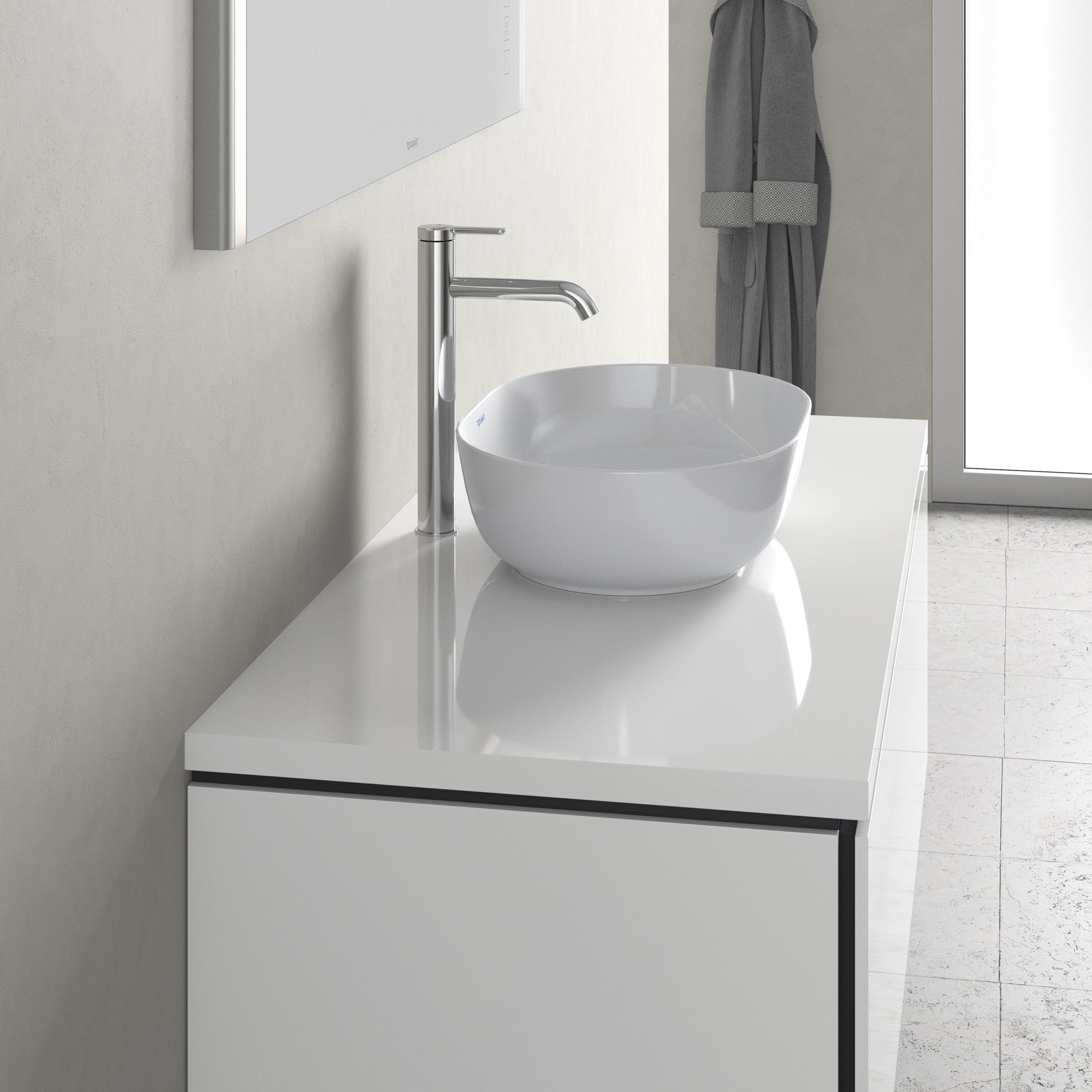 Luv bowle 60x40cm uden hanehul og overløb med wondergliss
