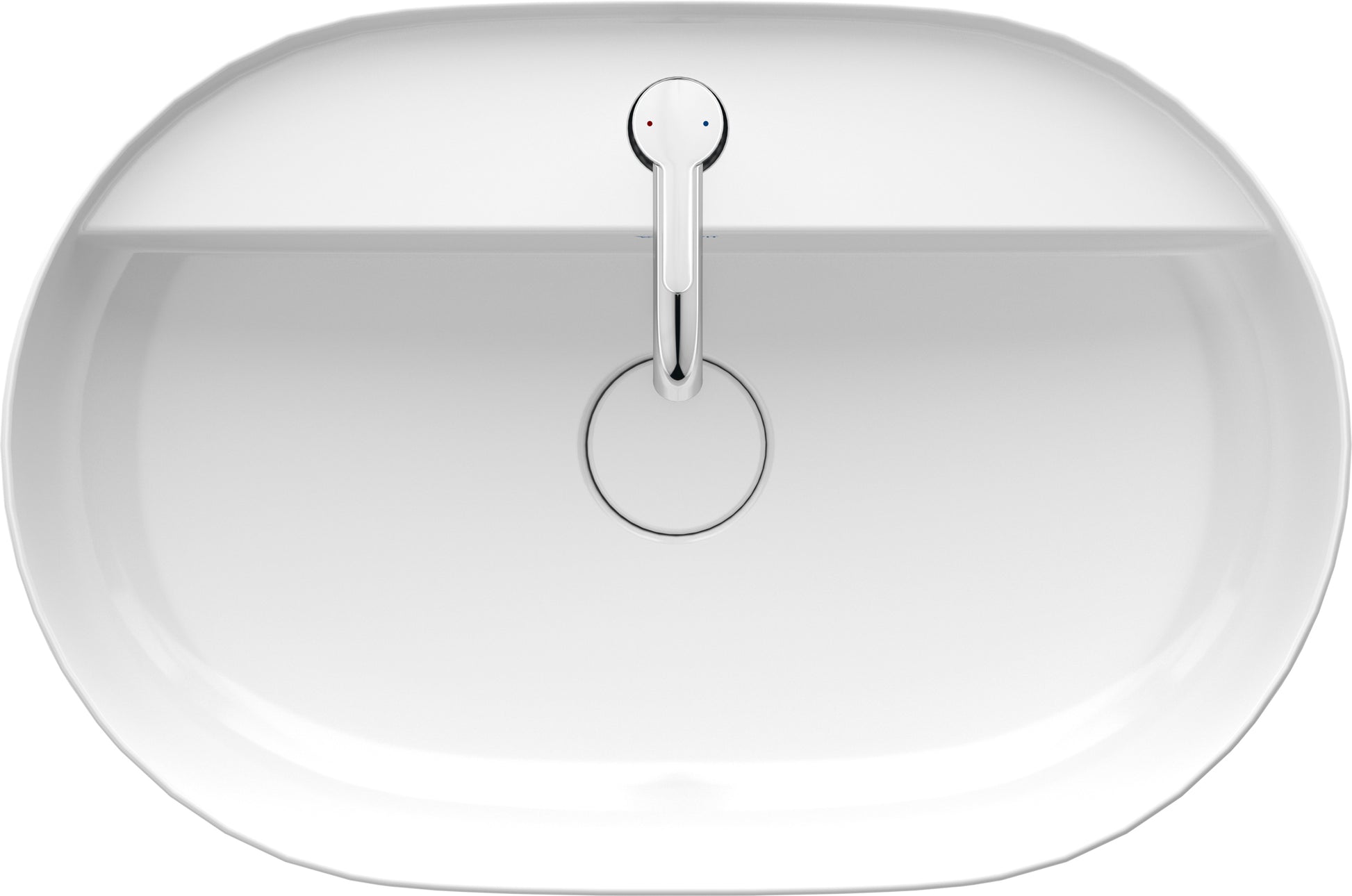 Luv bowle til bord 600x400mm med hanehul uden overløb
