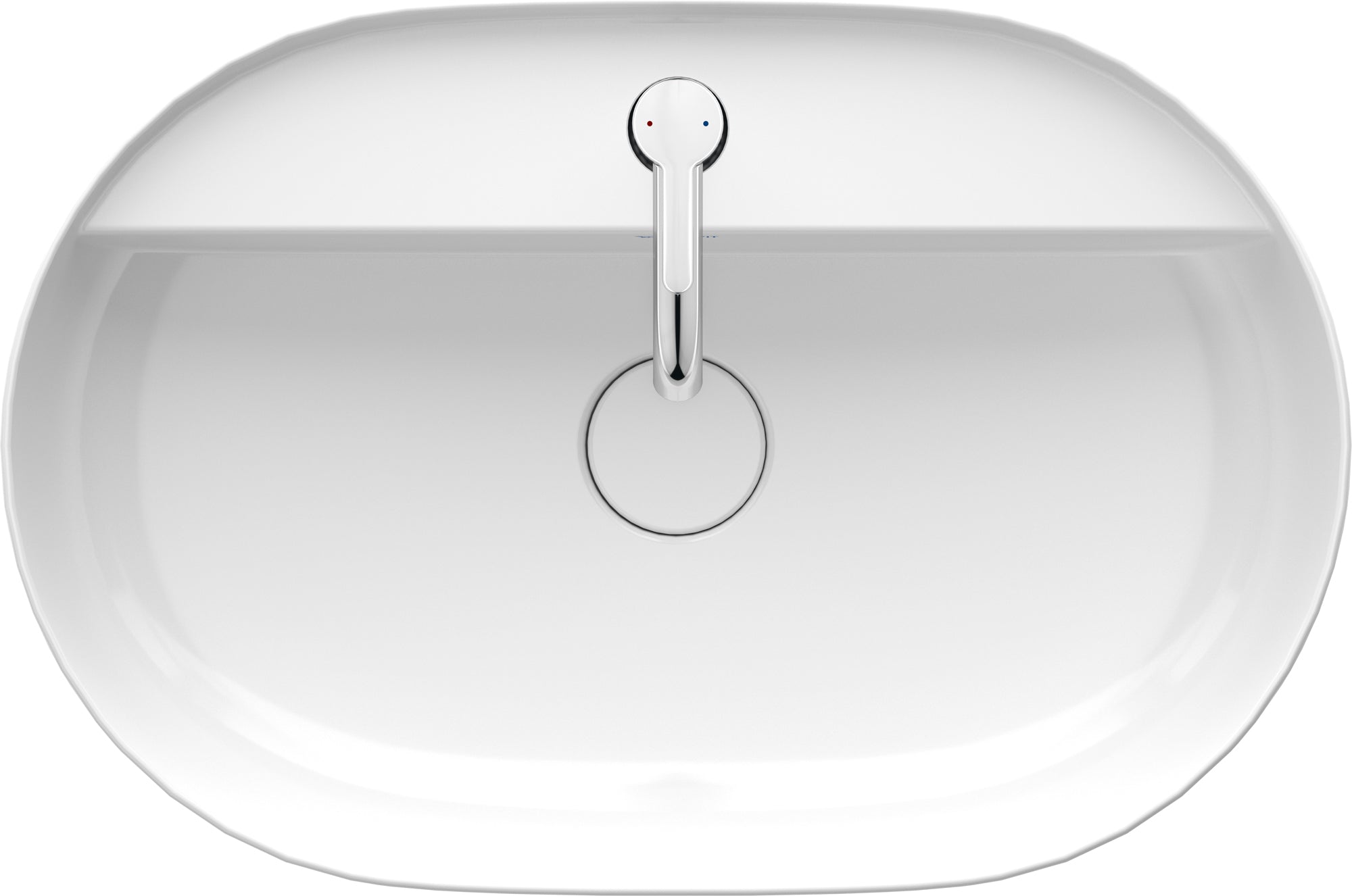 Luv bowle til bord 600x400mm med hanehul uden overløb
