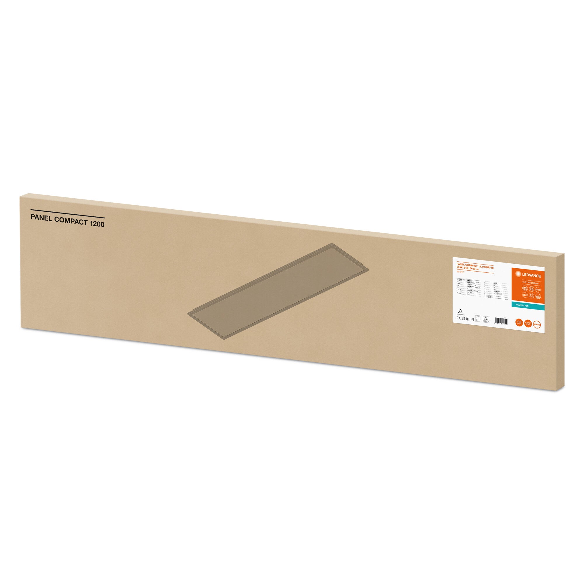 PANEL COMPACT CRI80 33W/840 120X30 UGR19