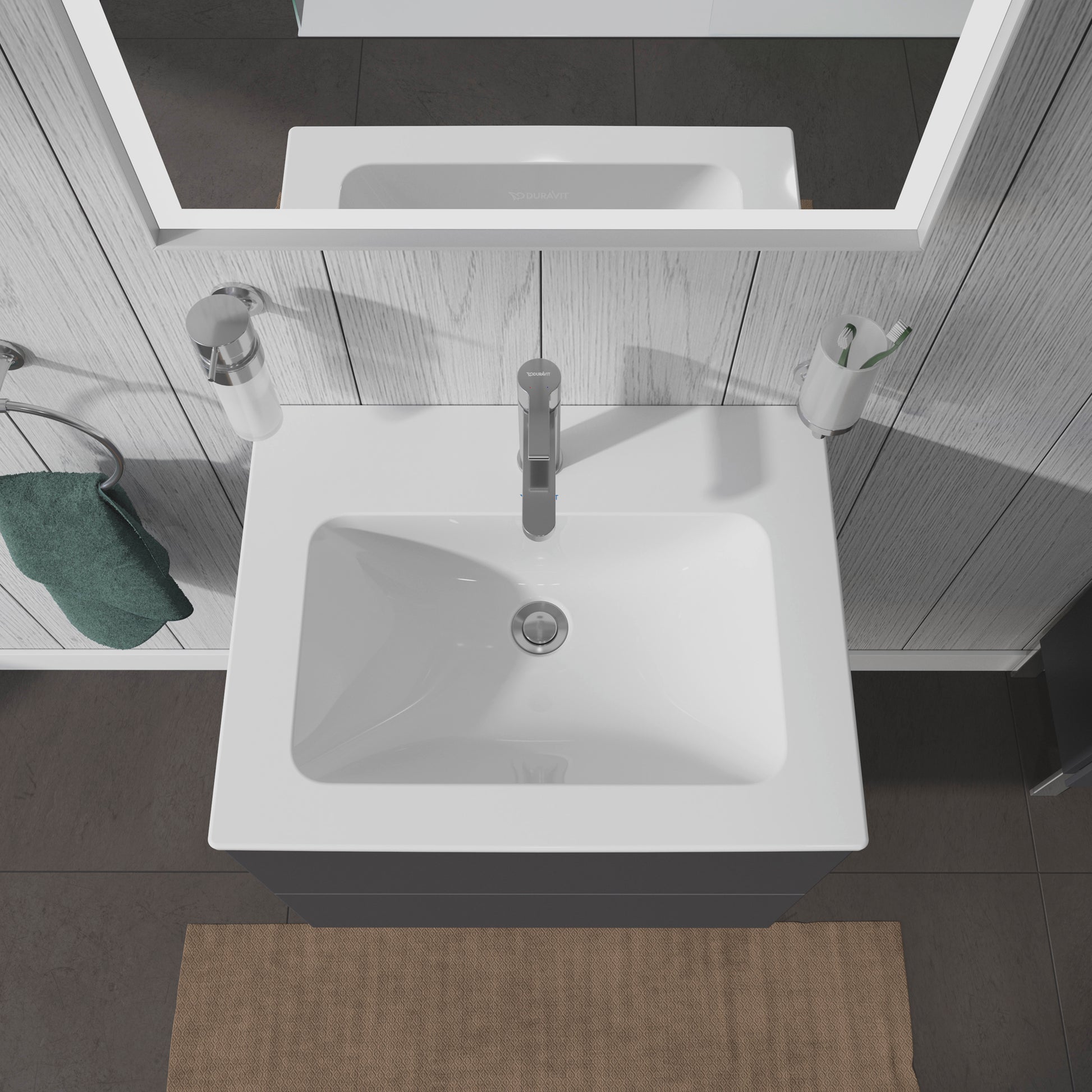 Duravit ME by Starck vask 63x49cm med hanehul og overløb