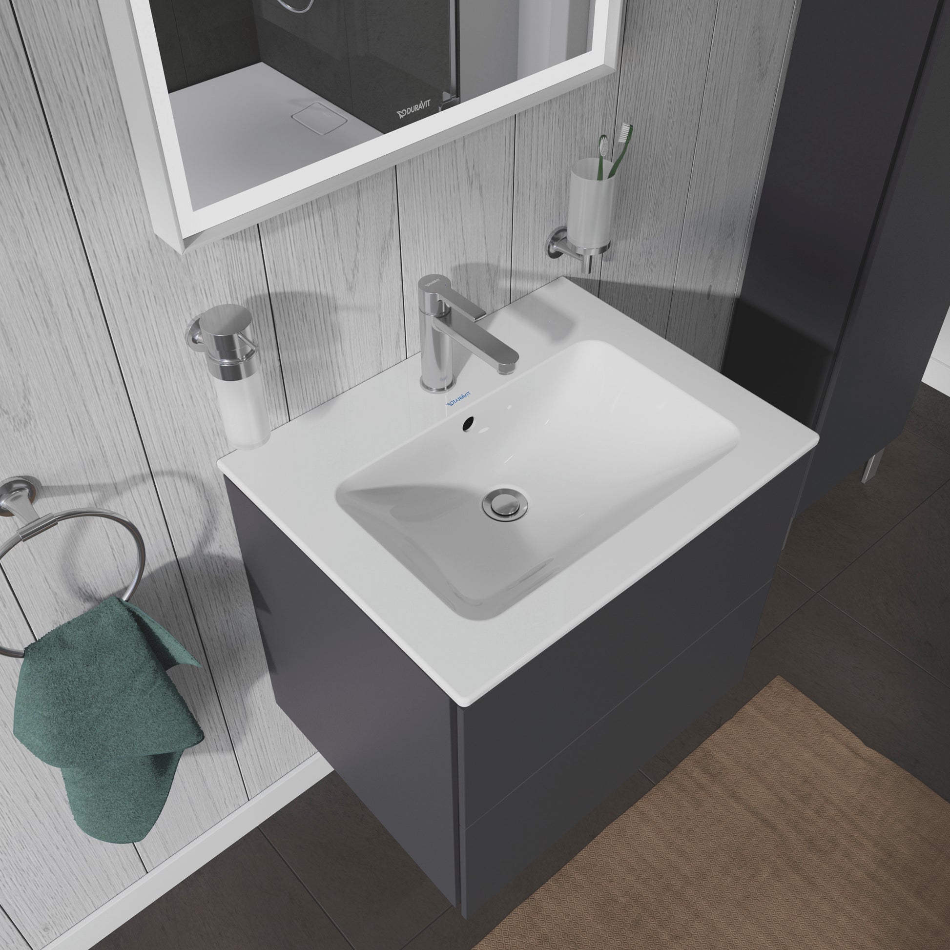 Duravit ME by Starck vask 63x49cm med hanehul og overløb