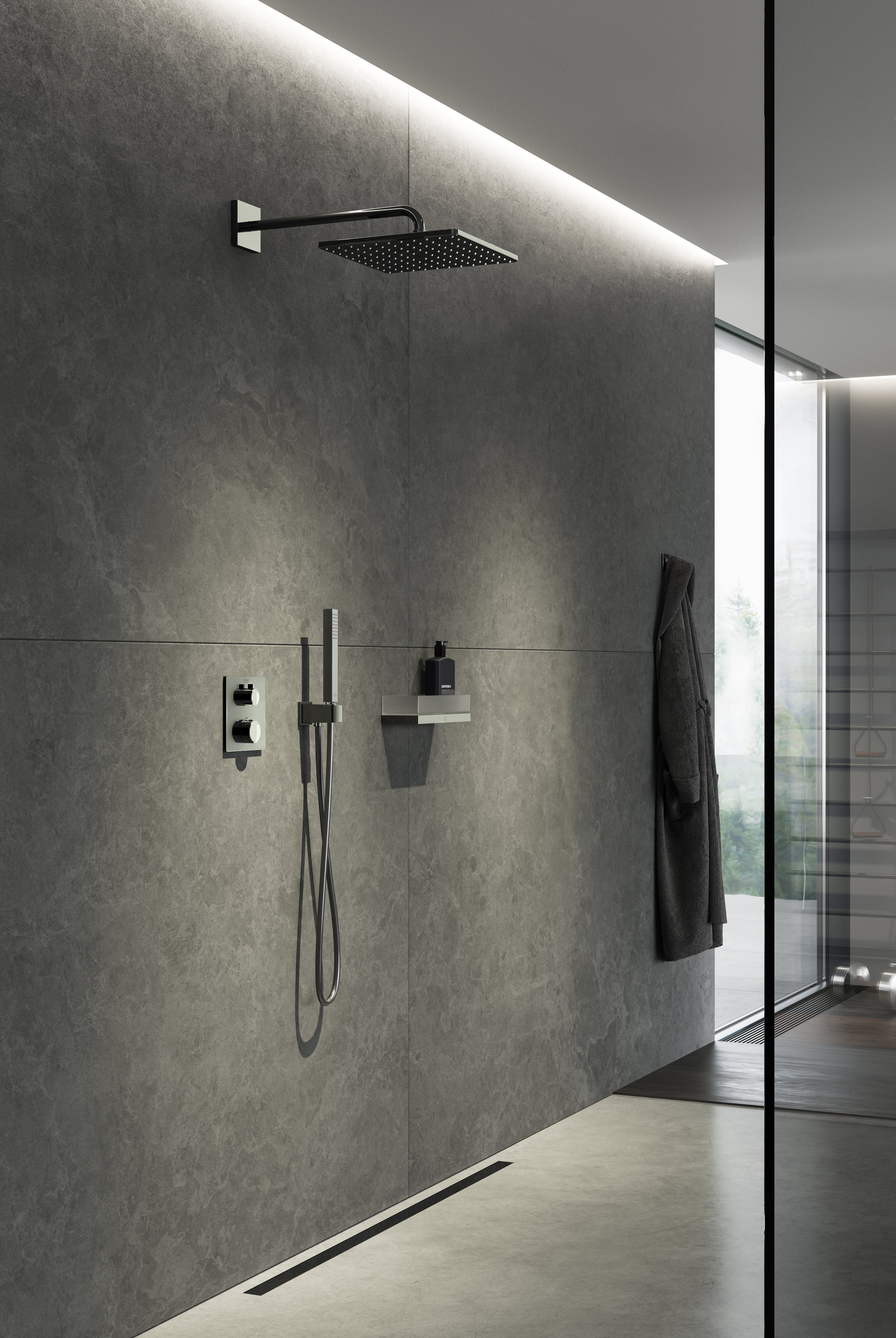 Grohe Grohtherm Cube brusesystem, krom