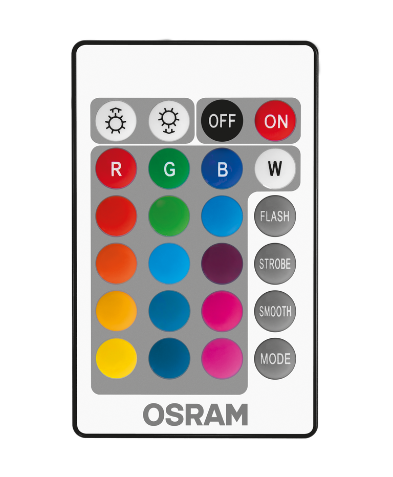 LED STAR+ RGBW Remote standard 9W 827, E27, dæmpbar, mat (2-pak)