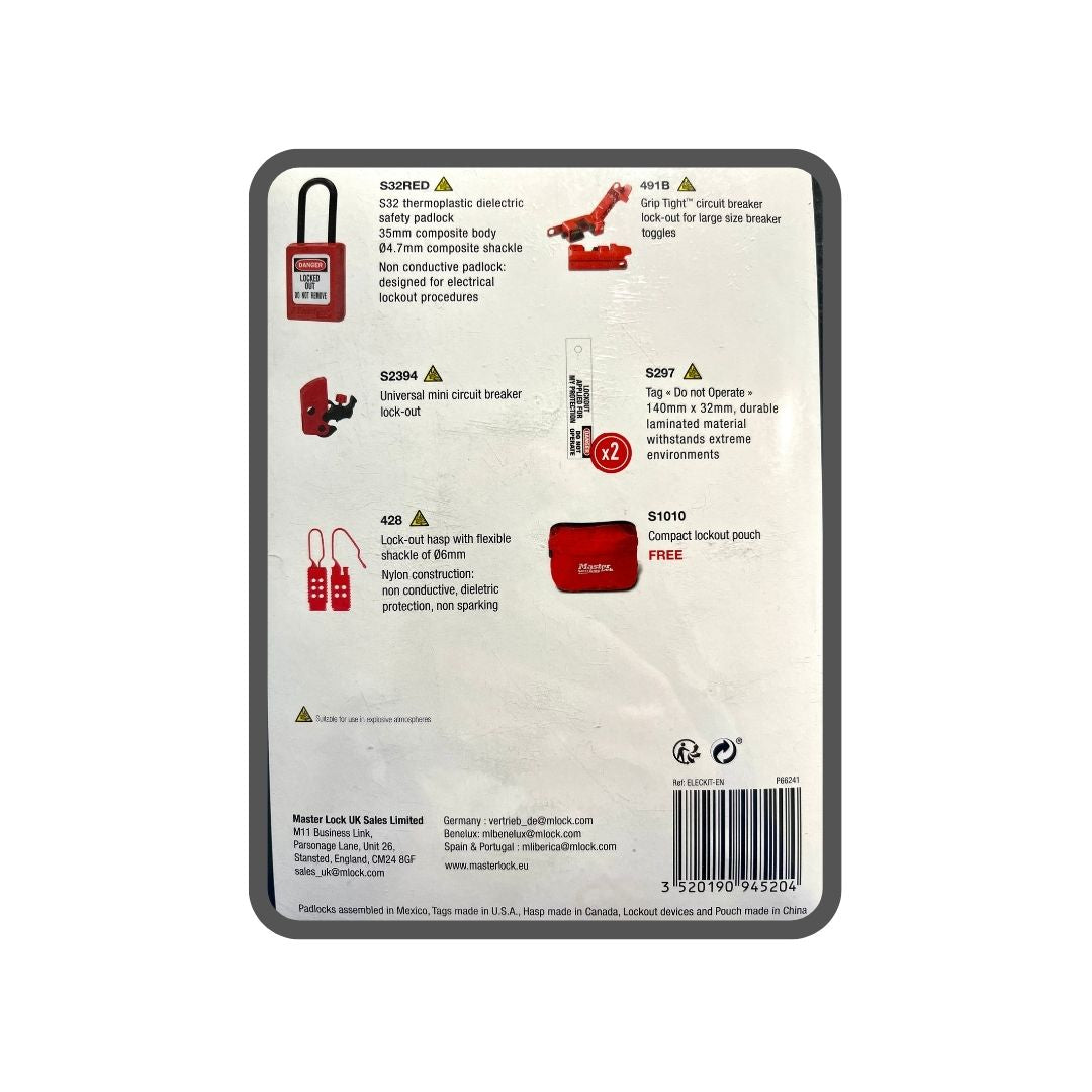 Masterlock Elektrikkerkit i Taske