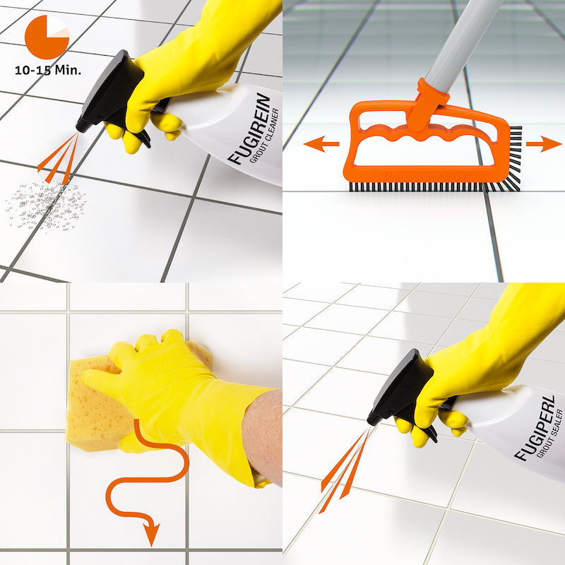 Fugebørste FUGINATOR® home orange/grey