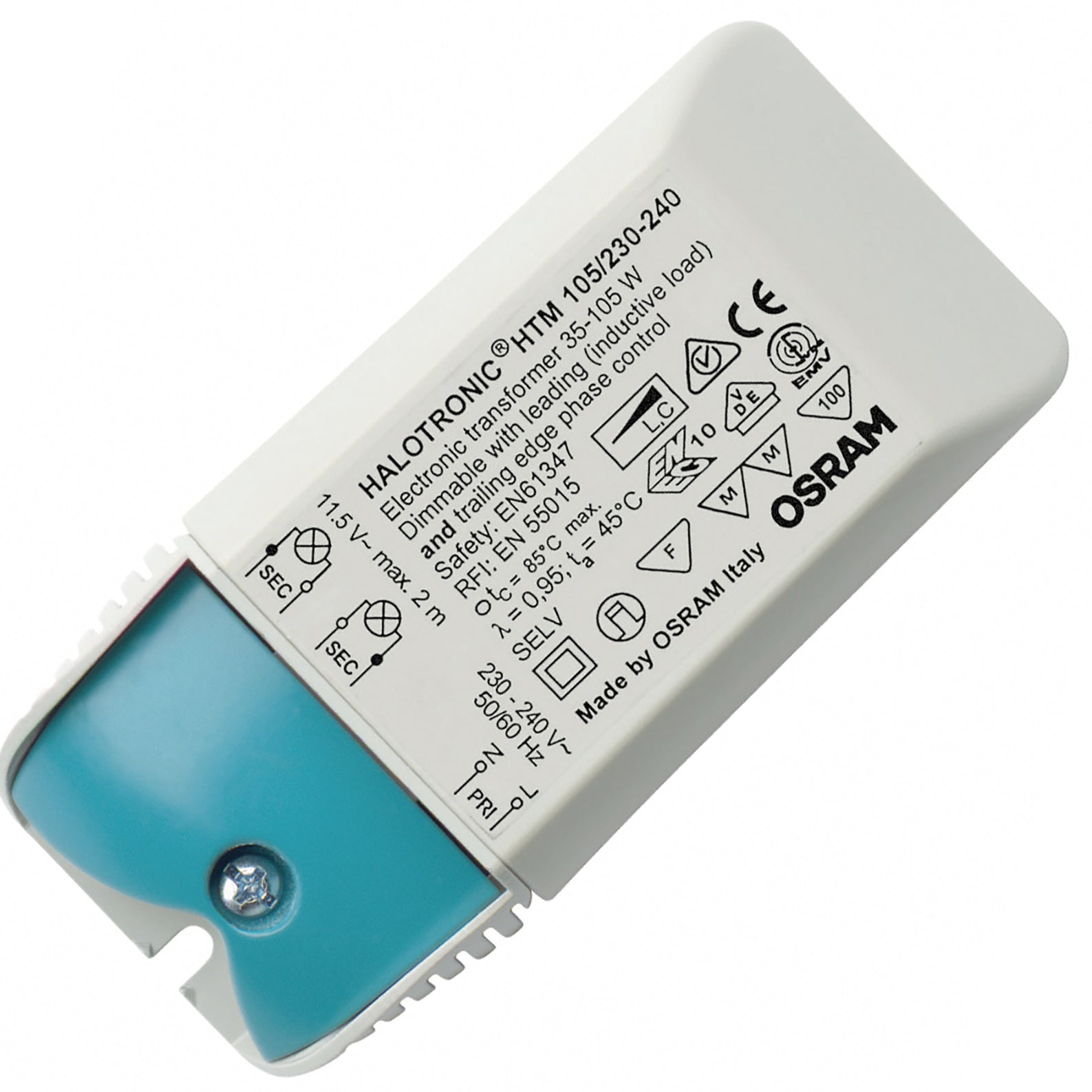 Trafo Elektronisk 12V AC HTM 35-105W