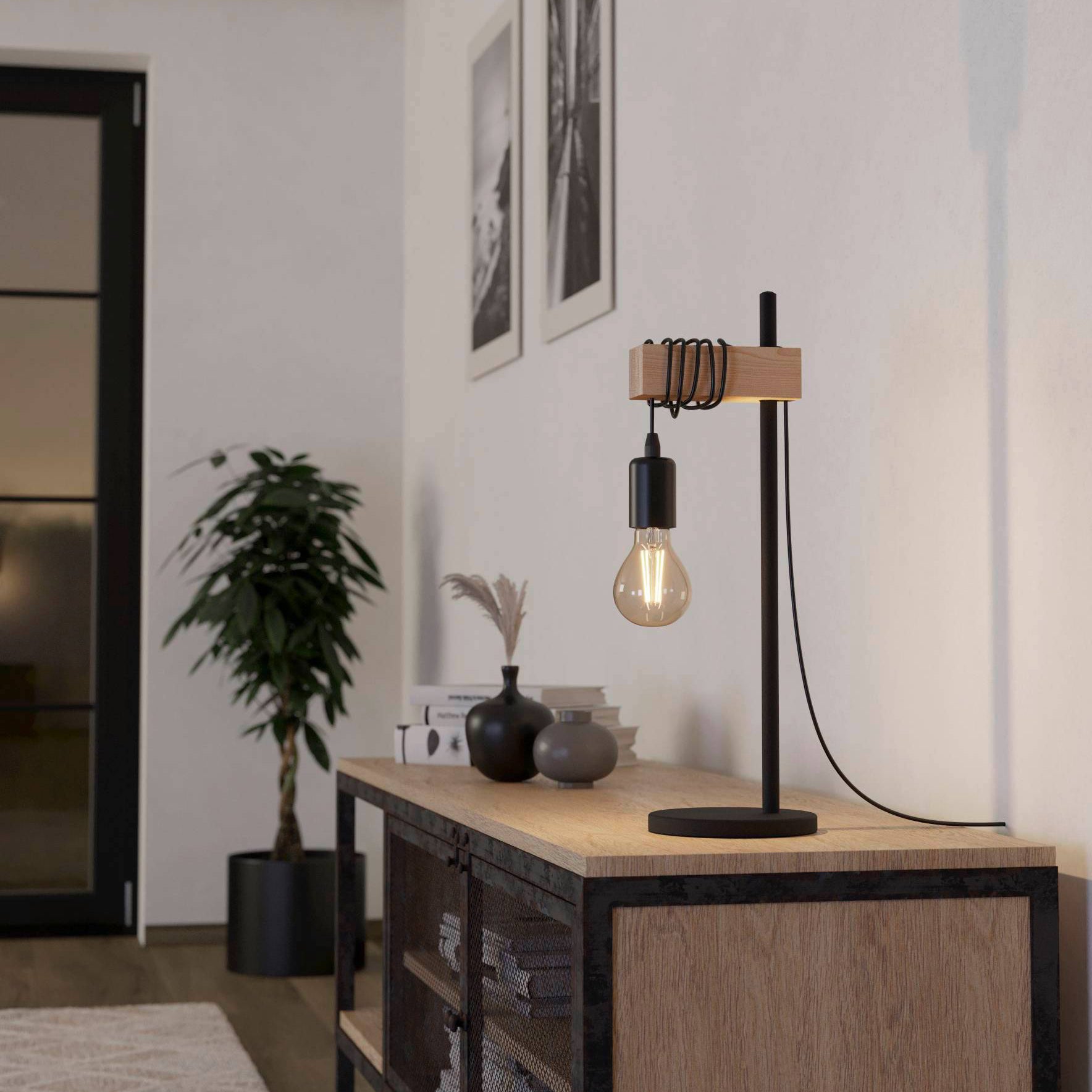Townshend 1 Bordlampe, sort/eg