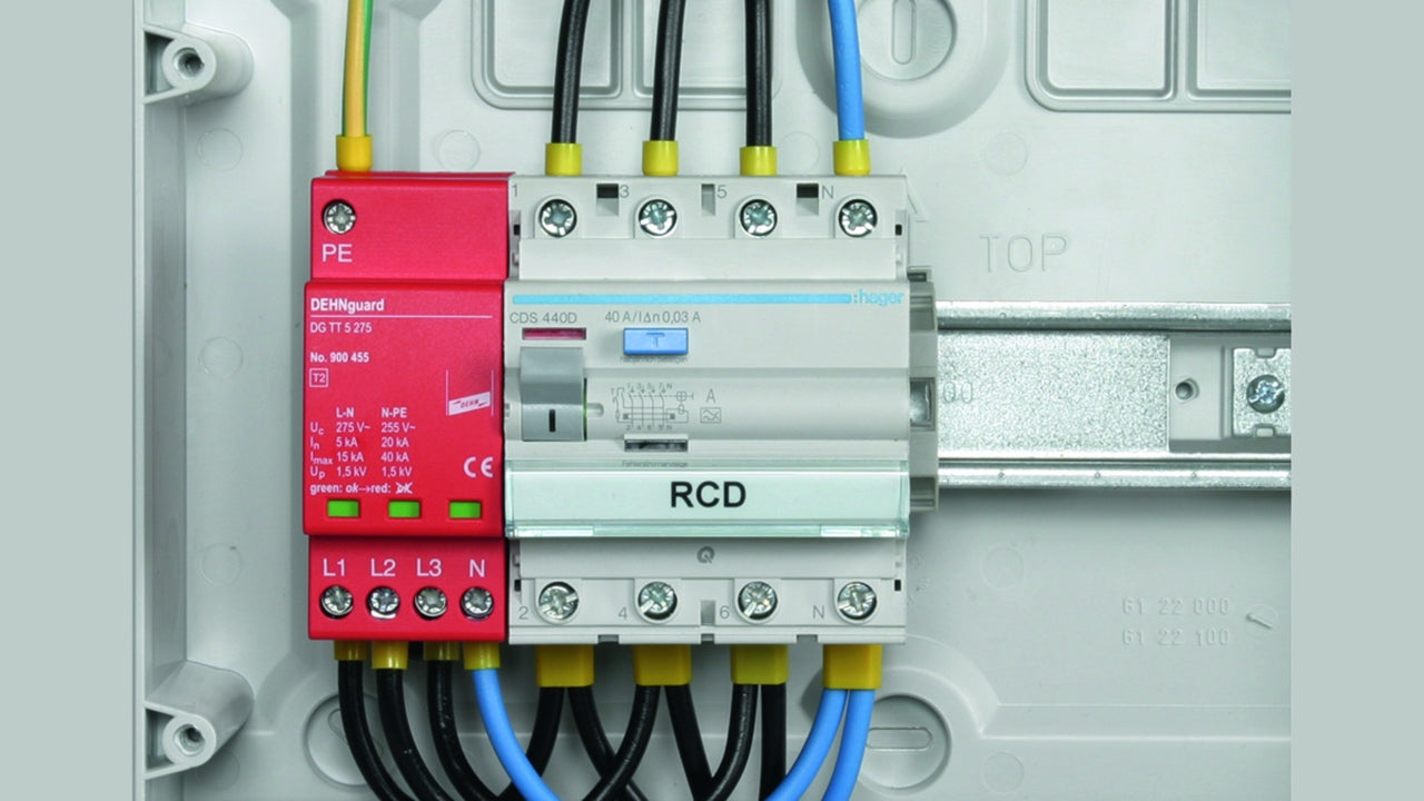 Transientbeskyttelse "Termodynamisk Kontrol" DEHNguard TT 4P
