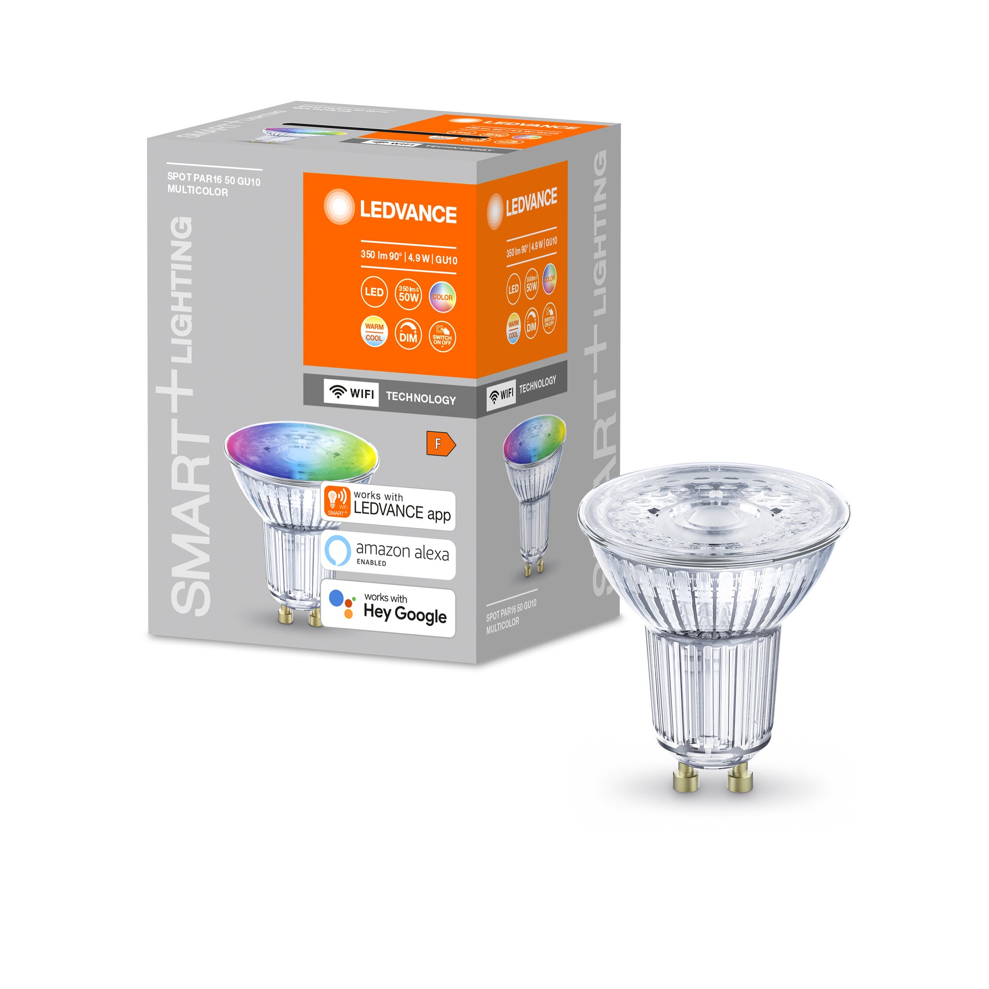 Ledvance Smart+ Par16 4,9W/RGBW (50W) GU10 WiFi