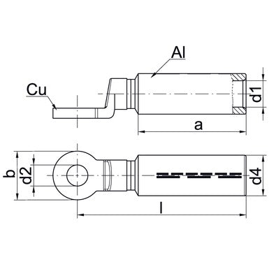 KABELSKO AL-CU 240/300 Ø12MM