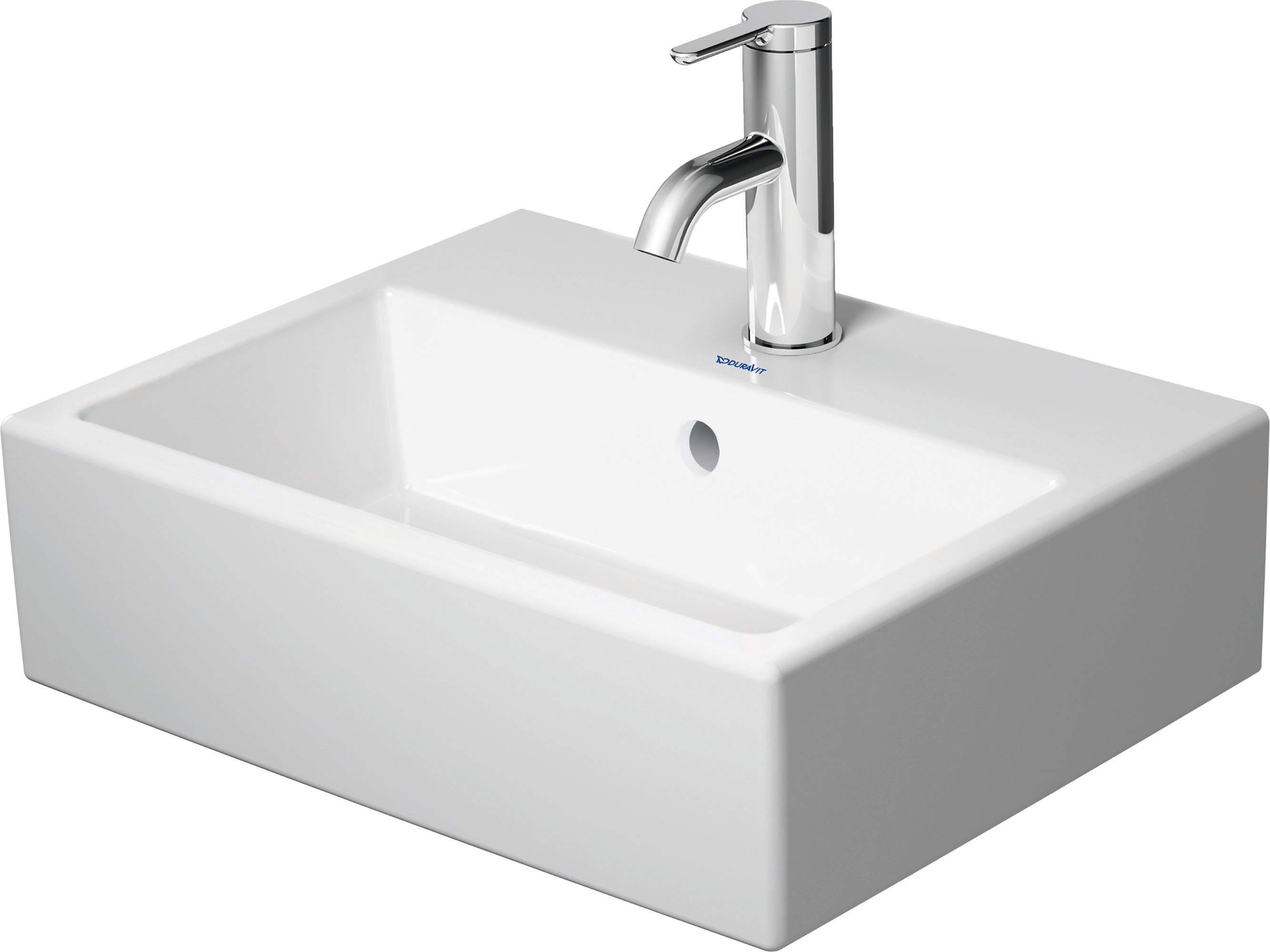 Duravit Vero Air vask 45x35cm uden hanehul medoverløb, wondergliss