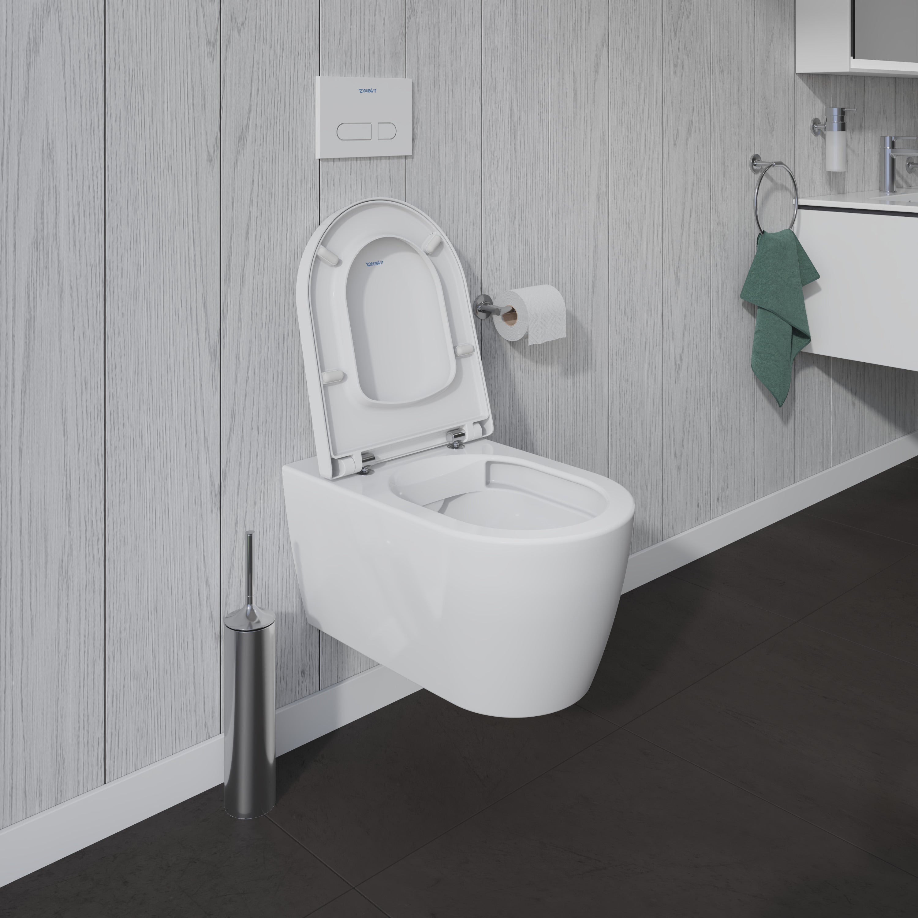 DURAVIT ME BY STARCK HYGIENEFLUSH SKÅL & SÆDE SAMPAK 570 MM