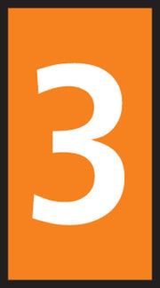 LEDNINGSMÆRKE 3 ORANGE W1