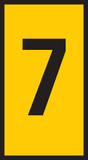 LEDNINGSMÆRKE 7 GUL W1