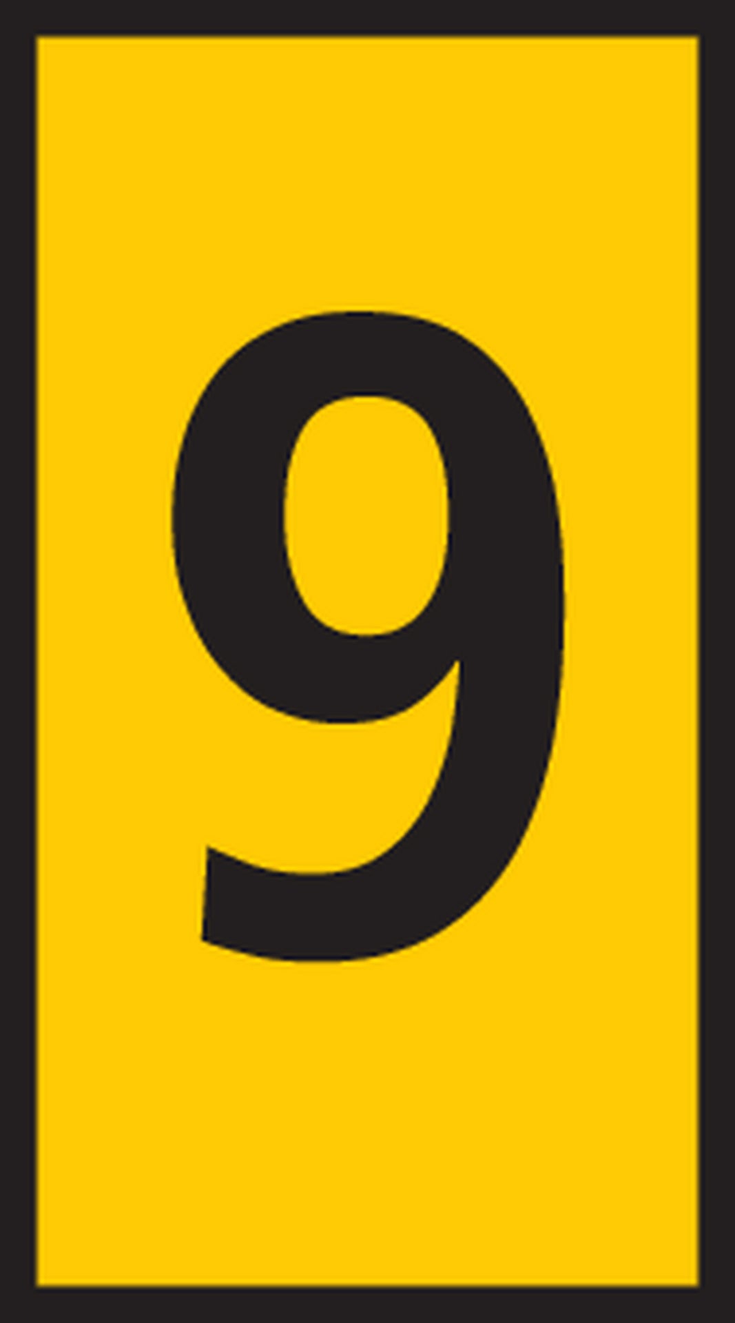 LEDNINGSMÆRKE 9 GUL W1
